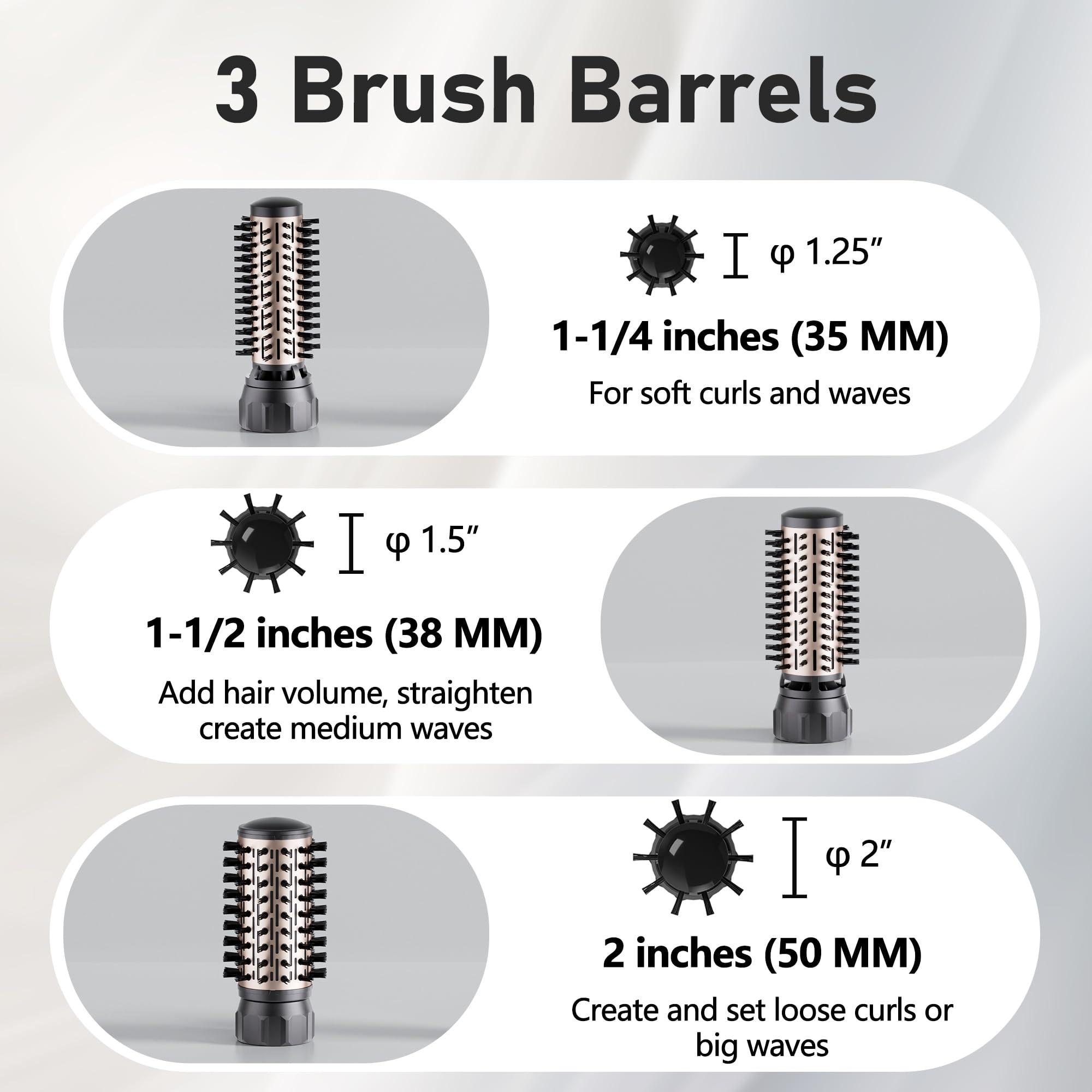 Beautimeter Hair Dryer Brush, Spinning Blow Dryer Brush for Smooth Blowouts, 3-in-1 Rotating Hot Air Brush Styler for Various Hair Styles - Image 4