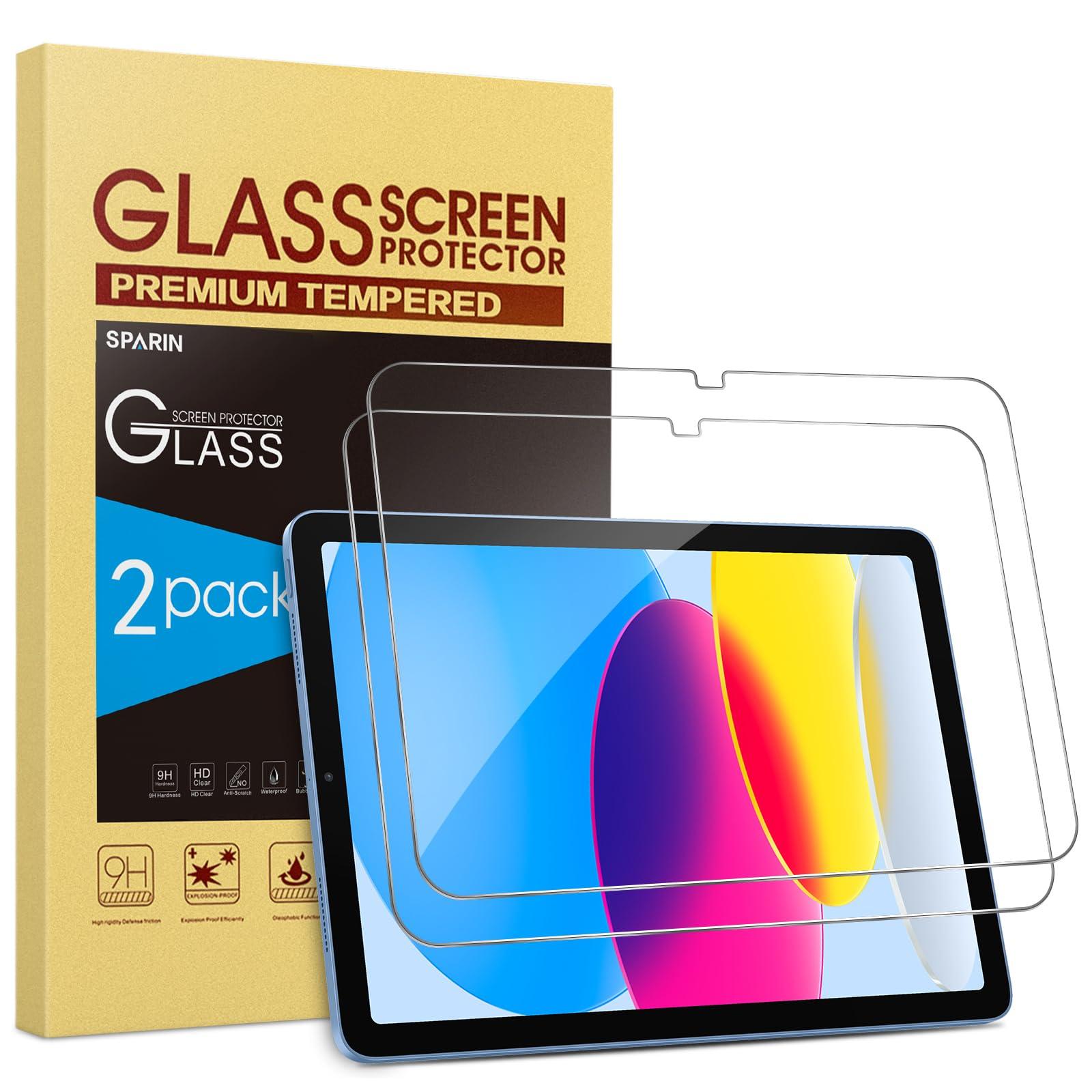 SPARIN Screen Protector for iPad 11th 10th Generation (iPad A16 11-inch 2025/10.9 inch 2022), 2 Pack Tempered Glass for iPad 11/10 Gen, Case Friendly, Anti-Scratch, Touch Sensitive - Image 9