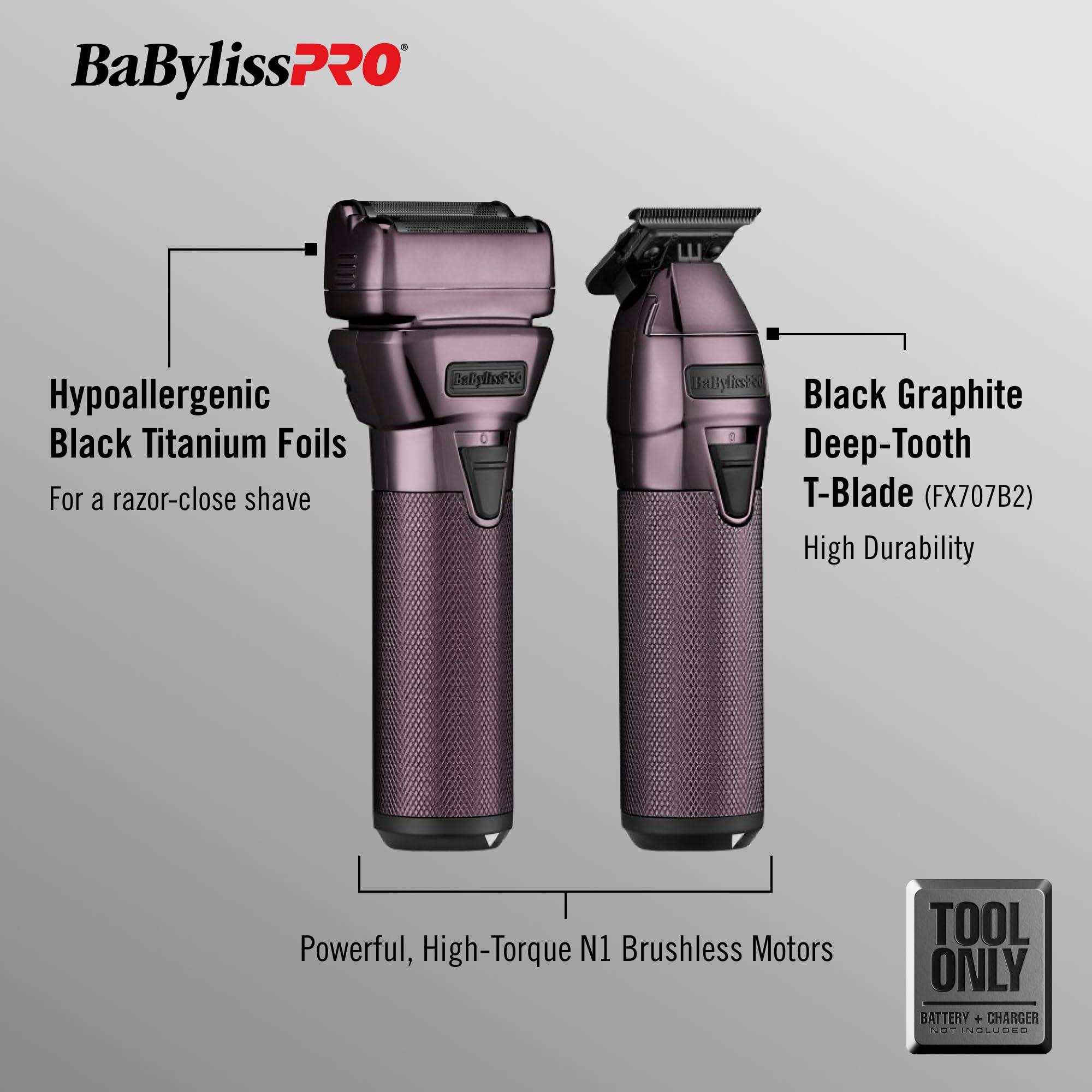 BaBylissPRO® FXONE Tool ONLY Hair Trimmer + Electric Double Foil Shaver Sets - Image 2