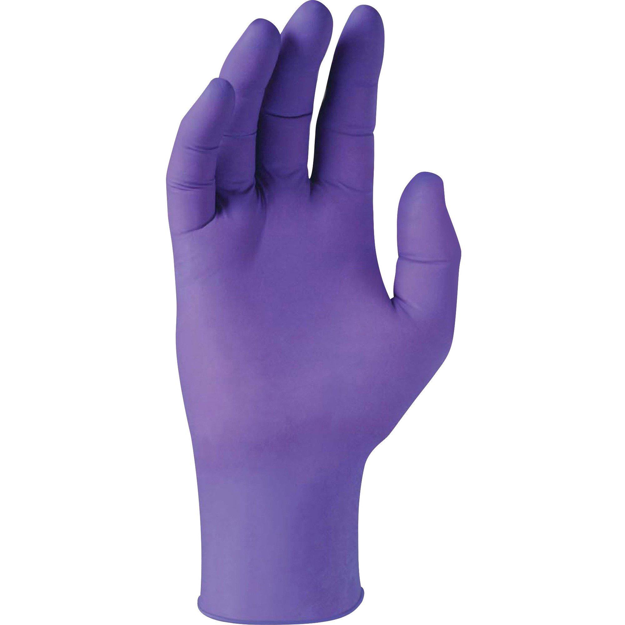 Halyard Health 55080 Purple Nitrile Exam Gloves, X-Small, 6 mil, Purple, 100/Box
