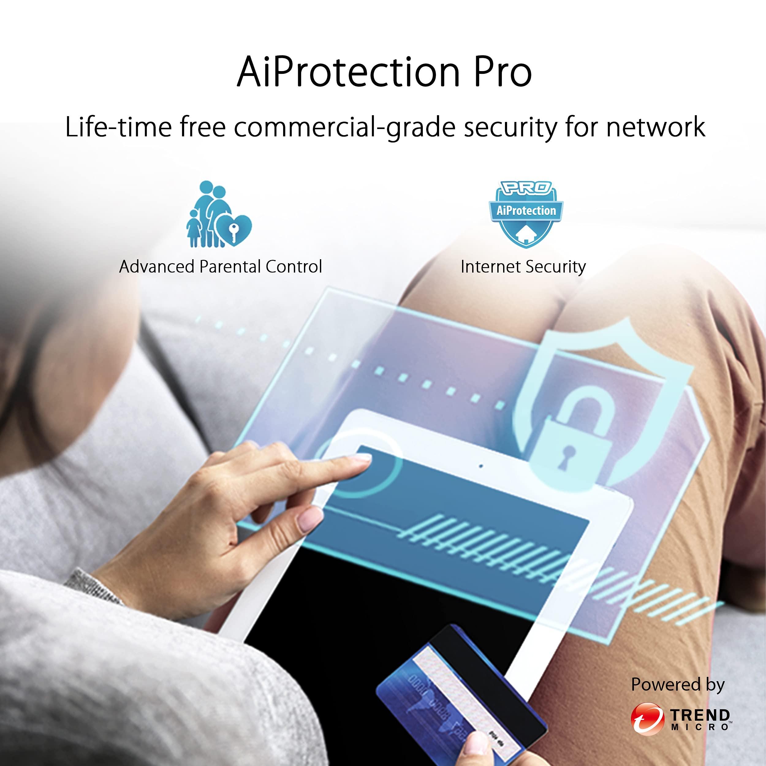 ASUS ZenWiFi Whole-Home Tri-band Mesh WiFi 6E System (ET8 1PK), Coverage up to 2,750 sq.ft, 6600Mbps, new 6GHz band, AiMesh, Lifetime Free Internet Security, Parental Control, EasySetup, Instant Guard - Image 5