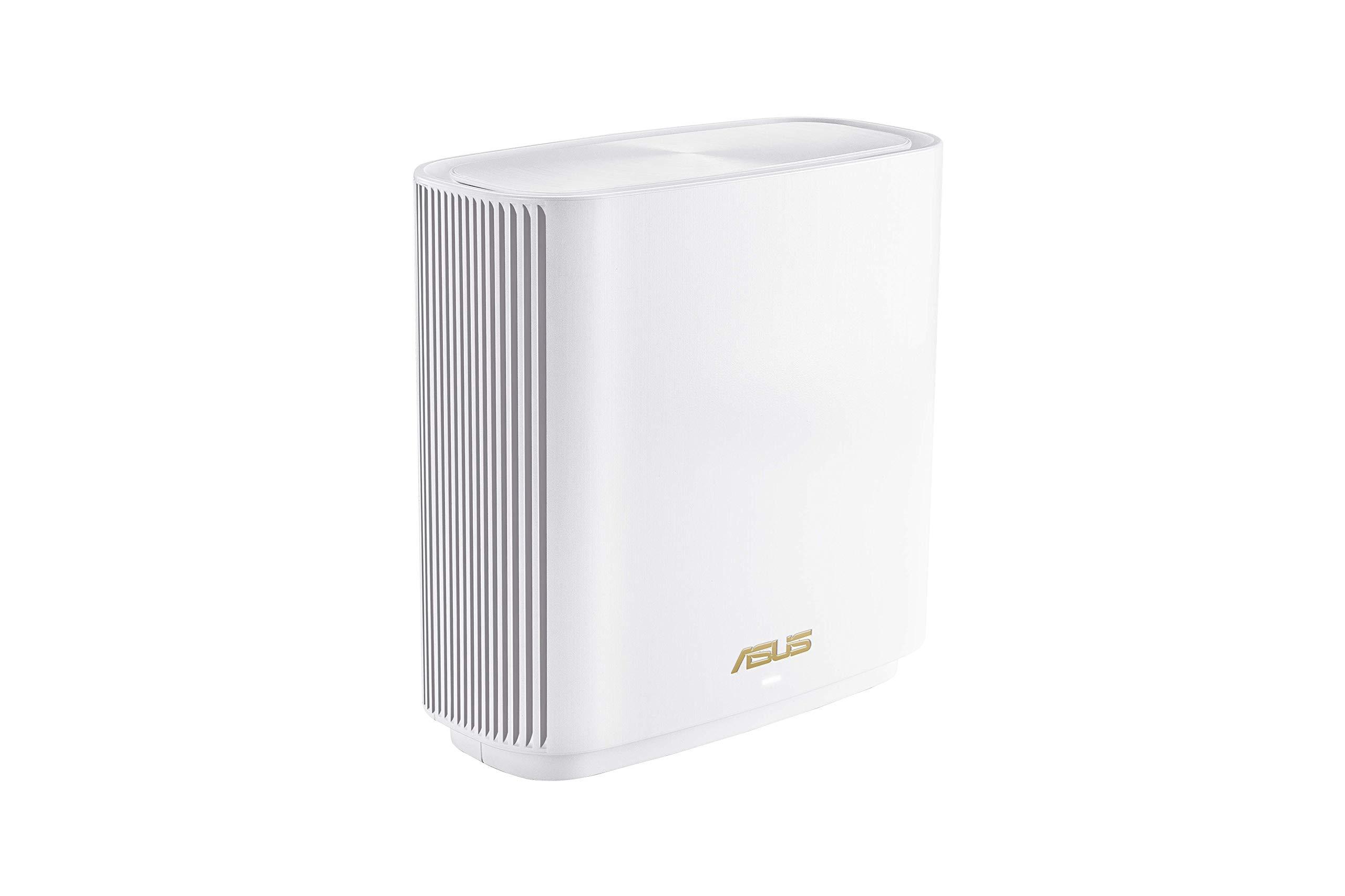 ASUS ZenWiFi Whole-Home Tri-band Mesh WiFi 6E System (ET8 1PK), Coverage up to 2,750 sq.ft, 6600Mbps, new 6GHz band, AiMesh, Lifetime Free Internet Security, Parental Control, EasySetup, Instant Guard