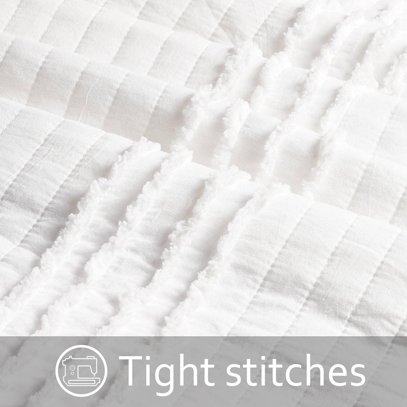 BOSOWOS Standard Size Pillow Shams Set of 2, Ultra Soft Breathable 20 x 26 Inches Pillow Case Envelope Closure, Microfiber Farmhouse Bed Pillowcases for Easy Care, White - Image 3
