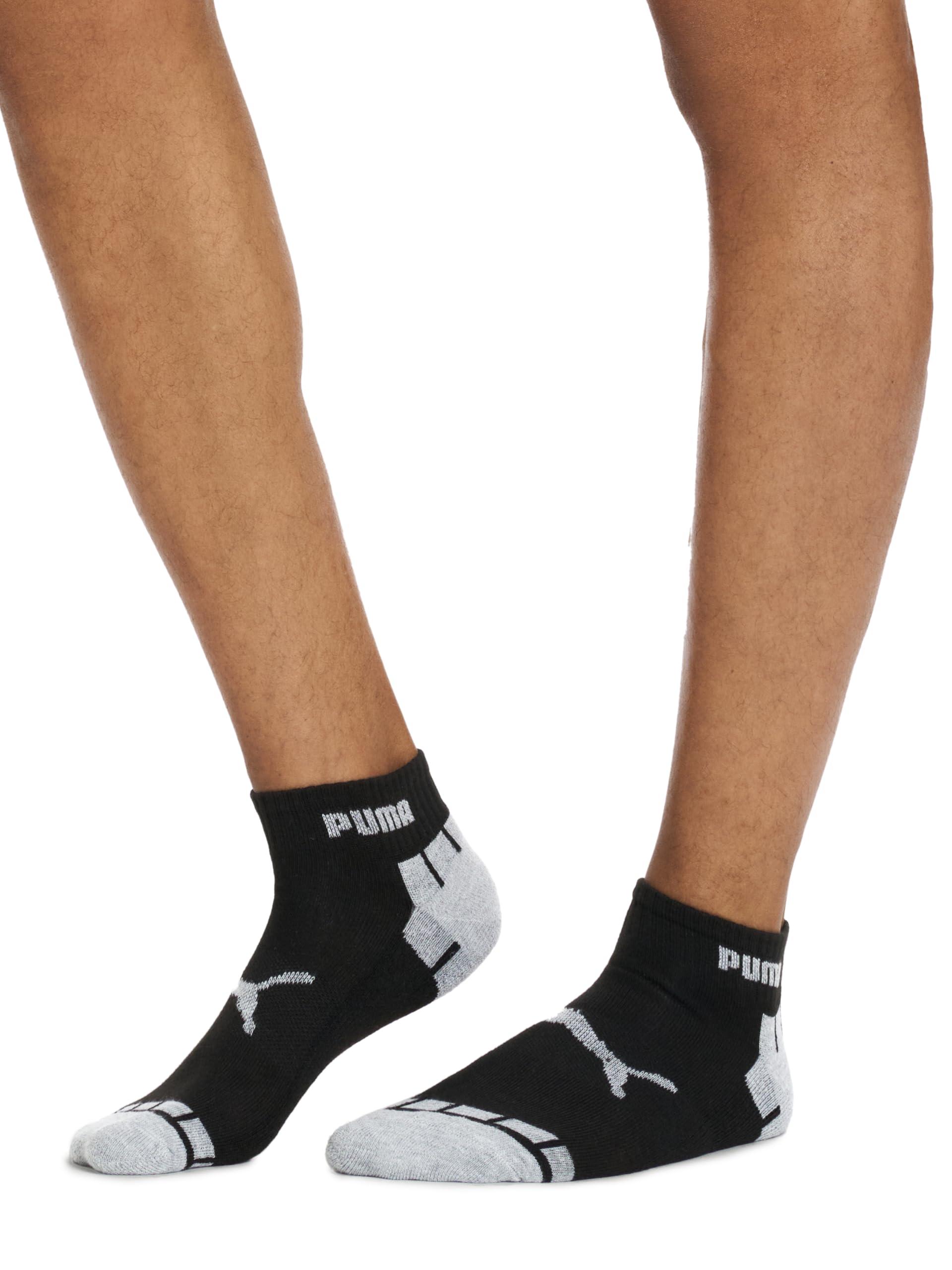 PUMA Men's 6 Pack Quarter Crew Socks - Image 3