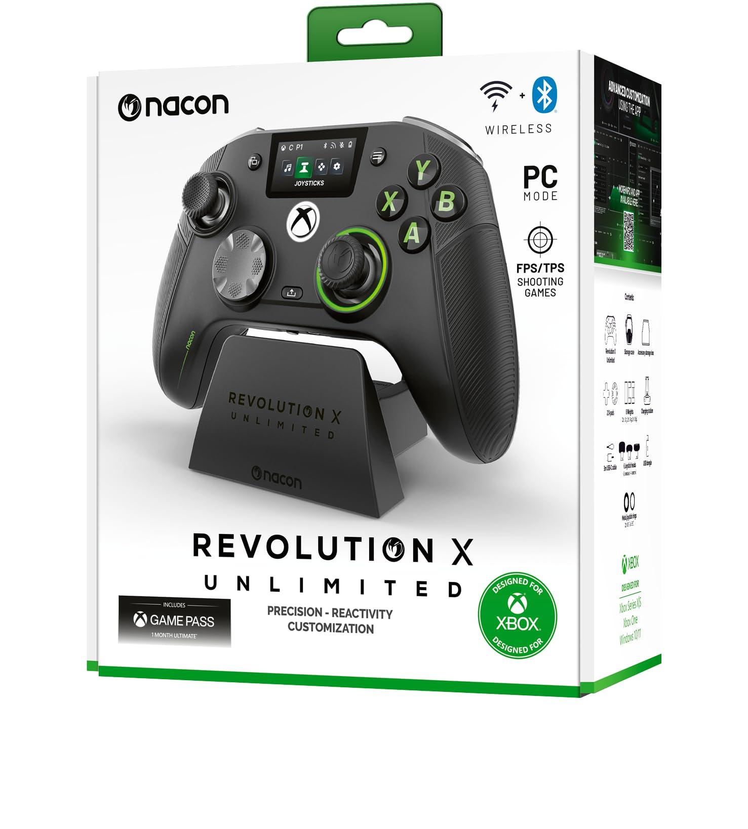 NACON Revolution X Unlimited Advanced Precision Controller Officially Licensed for Xbox Series X | S, Xbox One, Windows 10/11 PC & Android - Wired and Wireless - Charging Station - Image 12