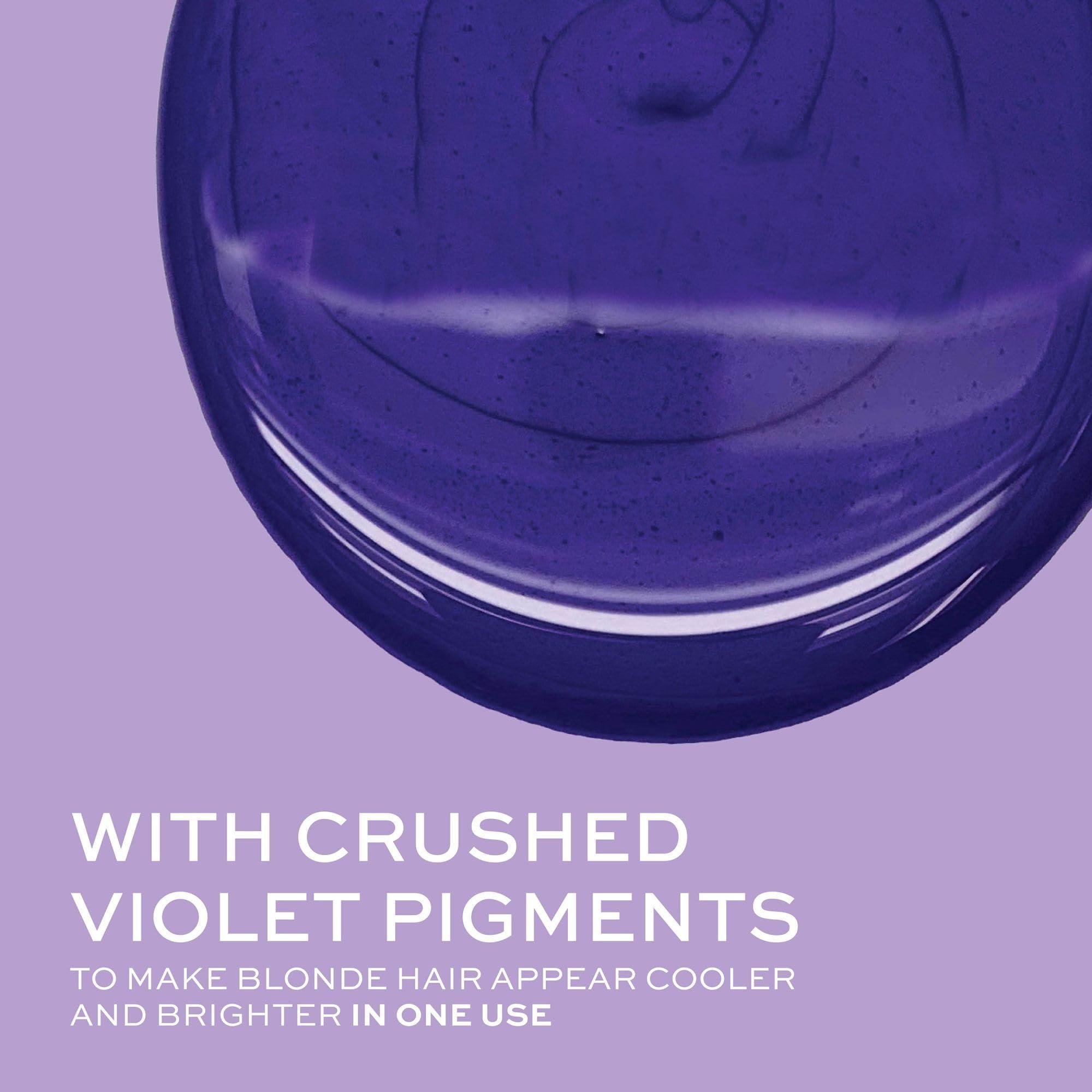 John Frieda 8.3 Ounce Shampoo for Blonde Hair, Violet Crush Purple Shampoo, Neutralizes Brassy Yellow Tones, Blonde Toner for Bleached, Platinum - Image 5