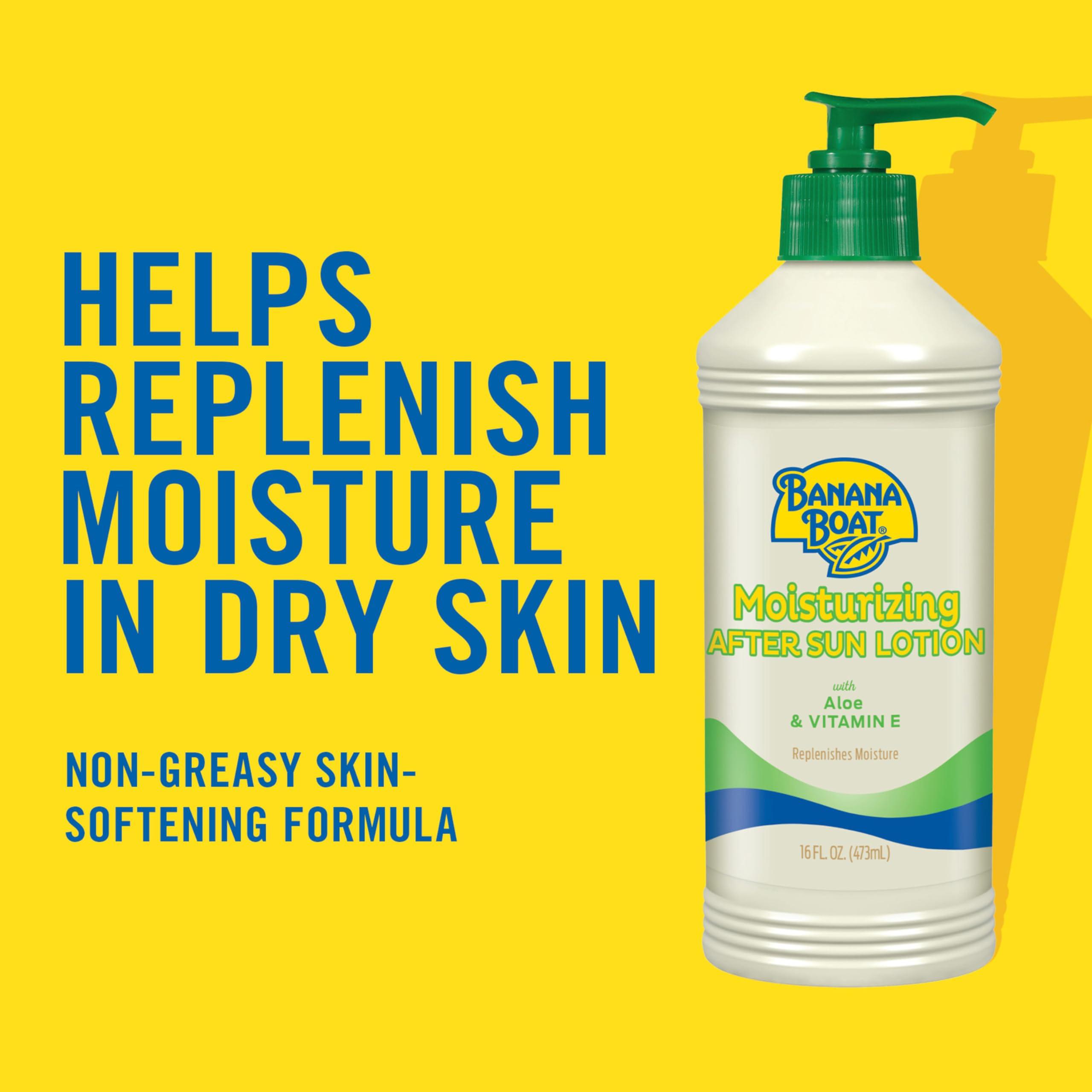 Banana Boat Moisturizing After Sun Lotion with Aloe and Vitamin E, 16oz | After Sun Care, Banana Boat After Sun Lotion, Sunburn Relief, 16oz - Image 3