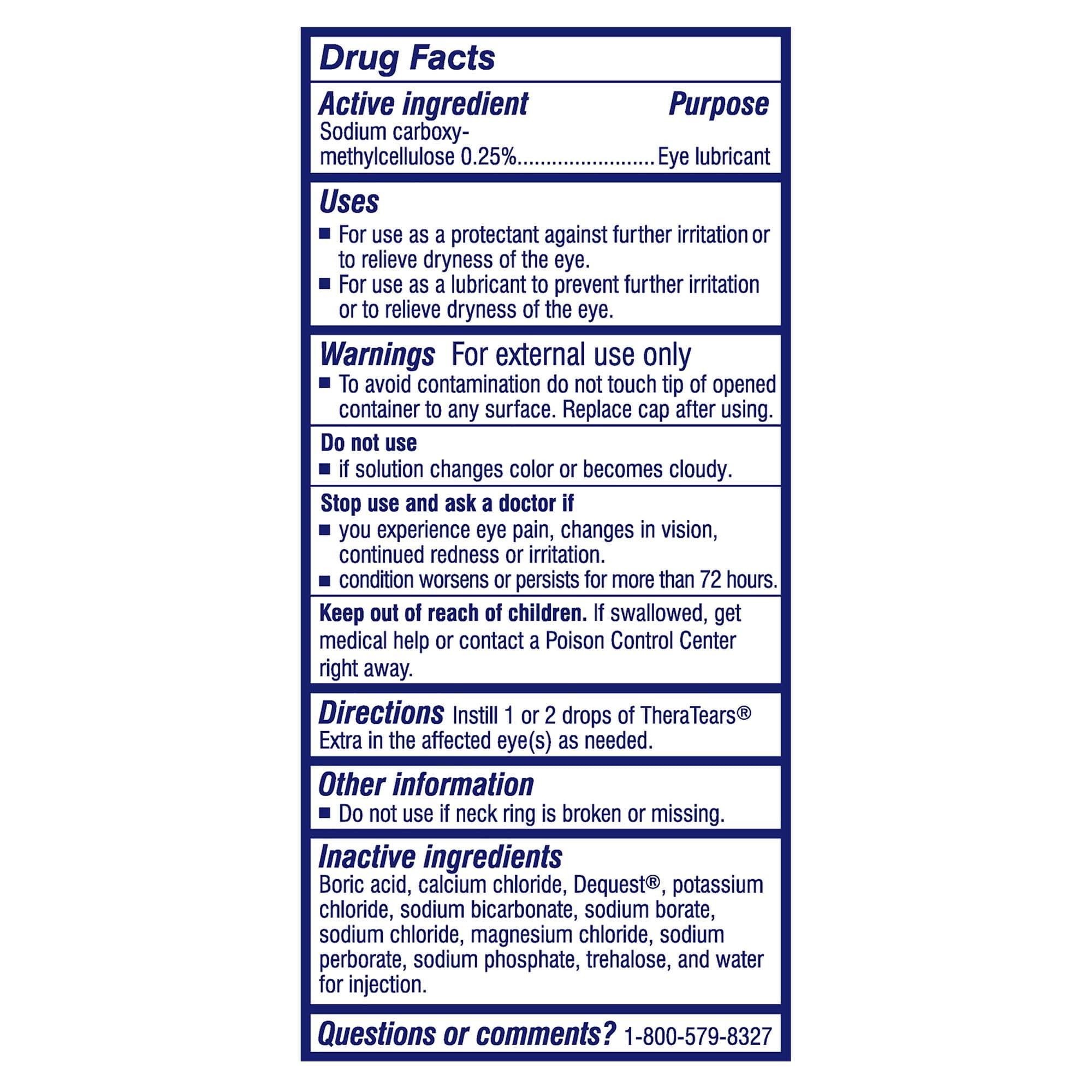 TheraTears Extra Dry Eye Drops, Twin Pack, 2 Bottles x 0.5 fl oz (Pack of 1) - Image 2