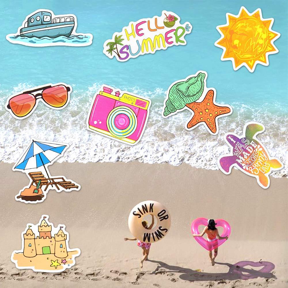 SUSIHI Summer Stickers for Kids Girls Sticker for Water Bottles Laptop Vinyl Stickers(50 Pcs) - Image 4