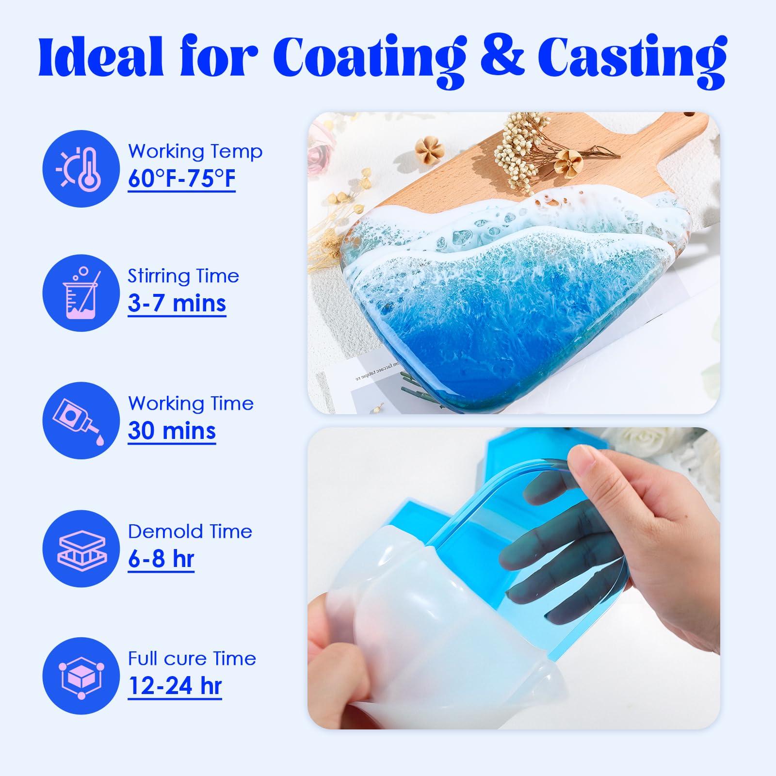 Bsrezn 2 Gallon Epoxy Resin Kit with Pumps – Crystal Clear, Bubble-Free, No Yellowing, Self-Leveling, Mix 1:1 Epoxy Resin for Art, Crafts, Wood, and Resin Molds (1 Gallon x 2) - Image 5