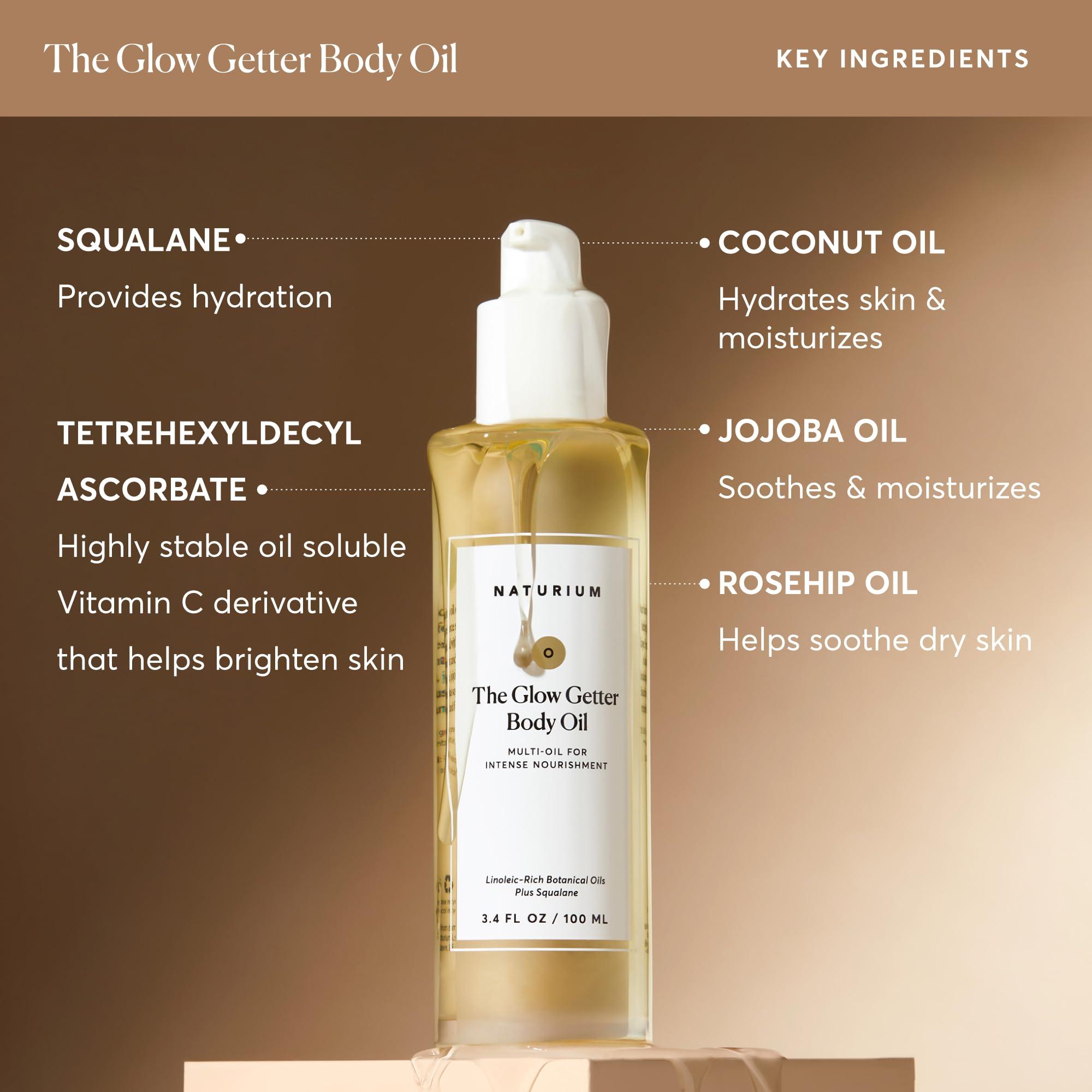 Naturium The Glow Getter Body Oil, Multi-Oil for Intense Nourishment, Hydrating & Moisturizing Formula, Vegan & Cruelty-Free, 3.4 oz - Image 5