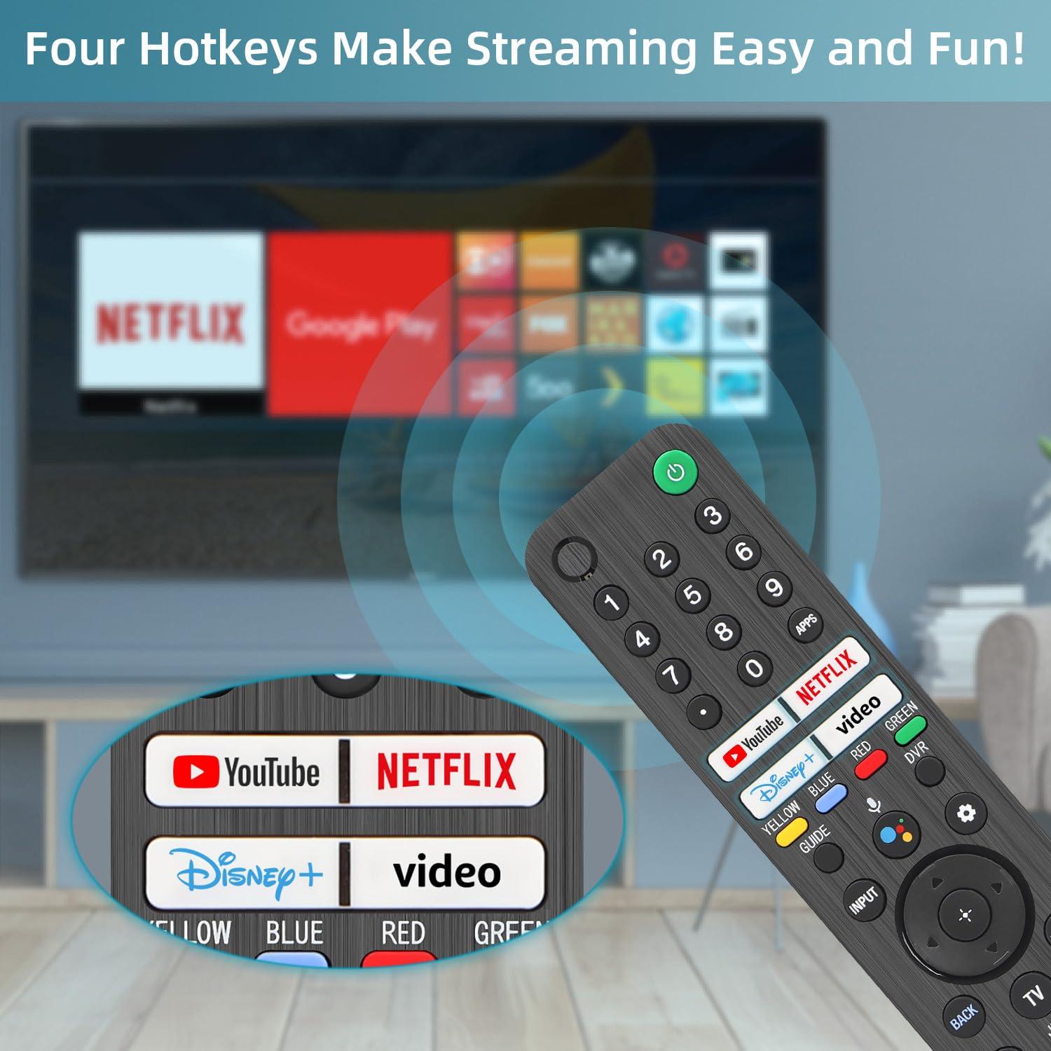 Replacement for Sony TV Remote, for All 2019-2025 Sony Remote Control for Bravia Smart TV with Voice Control. 1-Year Warranty. - Image 6