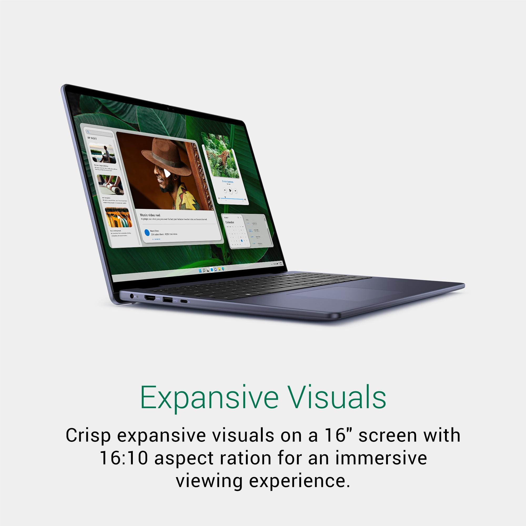 Dell Inspiron 16 5640 Laptop - 16.0-inch 16:10 FHD+ (1920 x 1200) Display, Intel Core 7-150U Processor, 16GB DDR5 RAM, 1TB SSD, Intel Graphics, Windows 11 Pro, Onsite & Migrate Service - Midnight Blue - Image 2