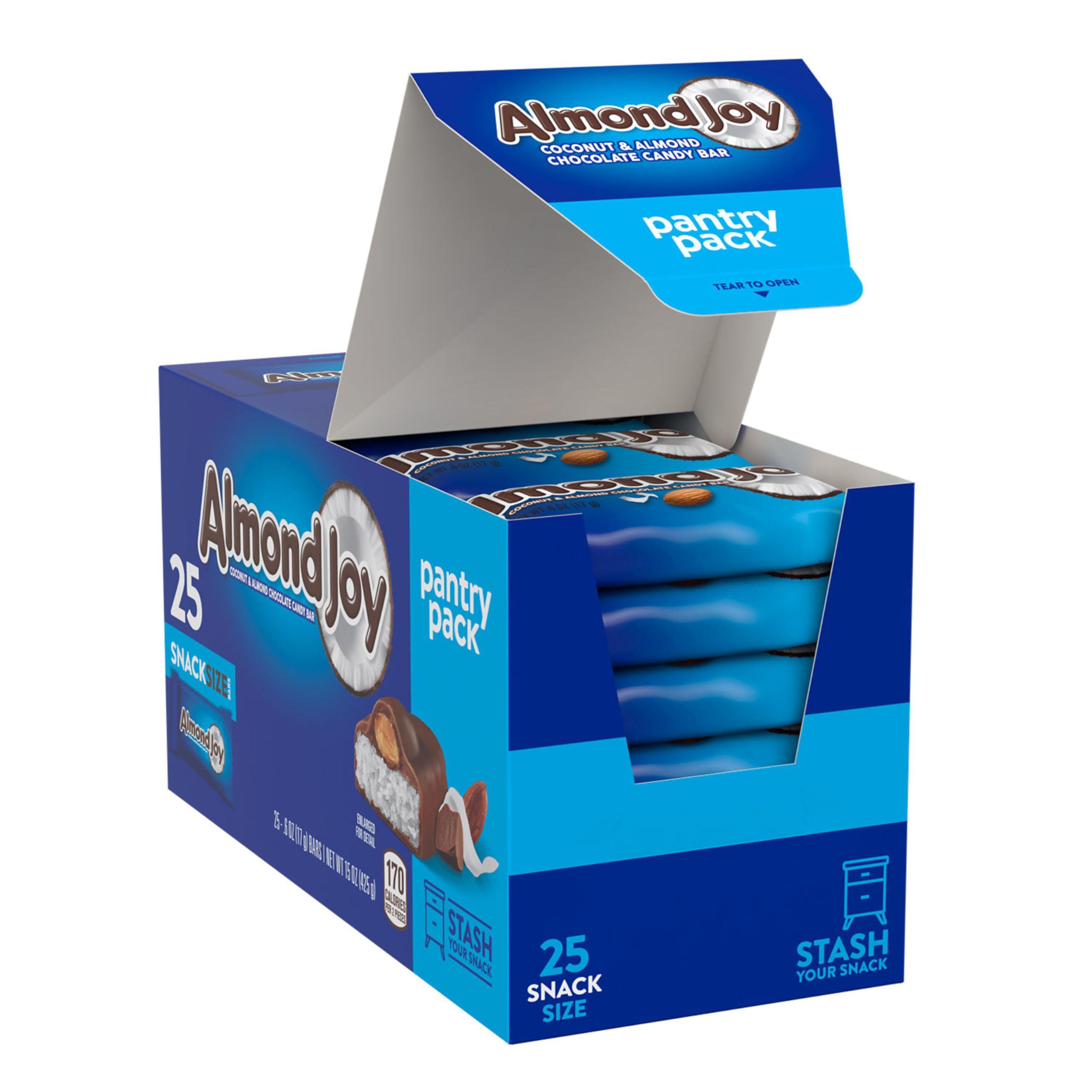 ALMOND JOY Coconut and Almond Chocolate Snack Size, Candy Pantry Pack, 15 oz (25 Pieces) - Image 3