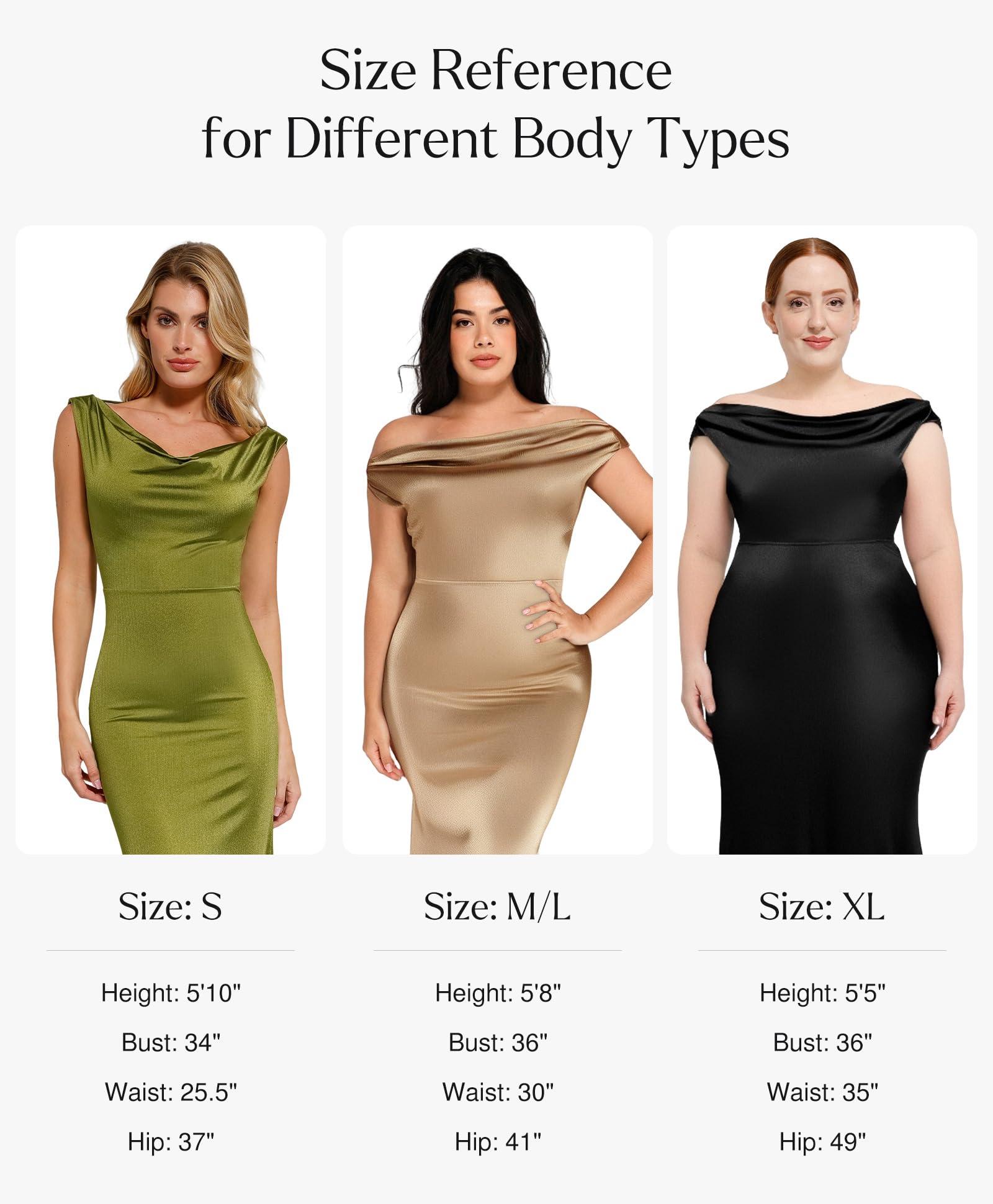 Popilush Women's Elegant Maxi Dress - Sleeveless Formal Cocktail Party Shapewear Dresses with Built-in Bra - Image 5