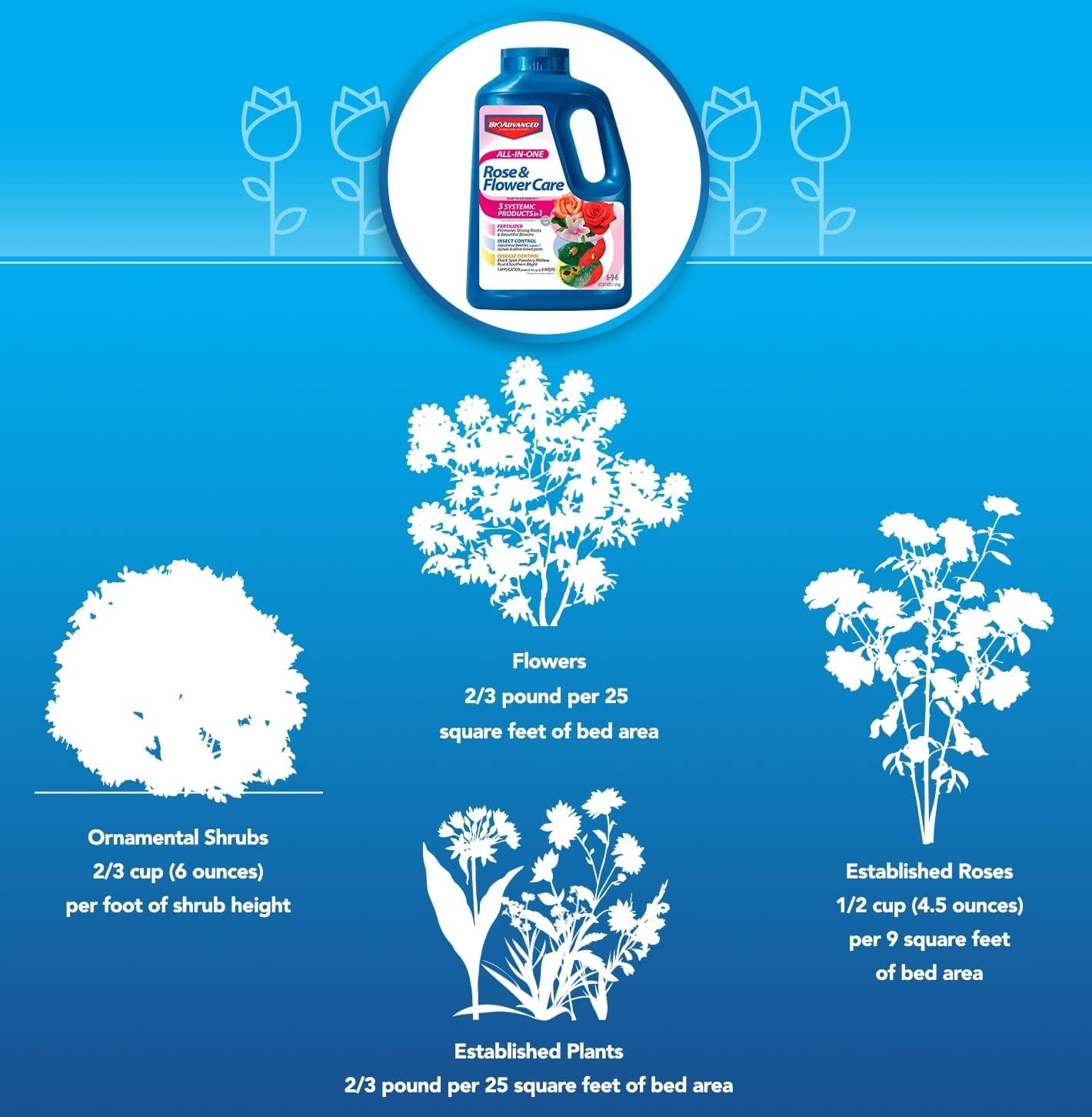BioAdvanced All-In-One Rose and Flower Care I, Granules for Insects 4 lb - Image 5