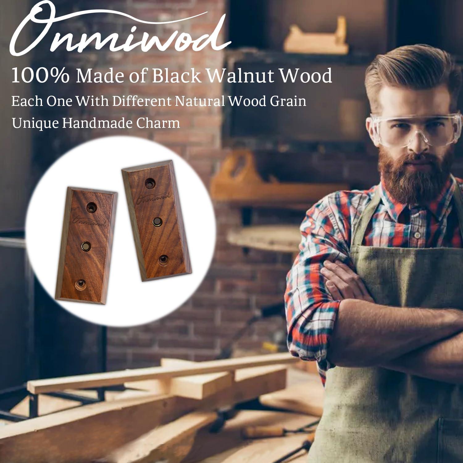 Ukulele Wall Mount Hanger 2 Pack, Black Walnut Wood U-Shaped Ukulele Holder Hanger, Ukulele Wall Mount Hook for Ukulele Banjo Mandolin Concert Pineapple Soprano Tenor and Baritone - Image 2