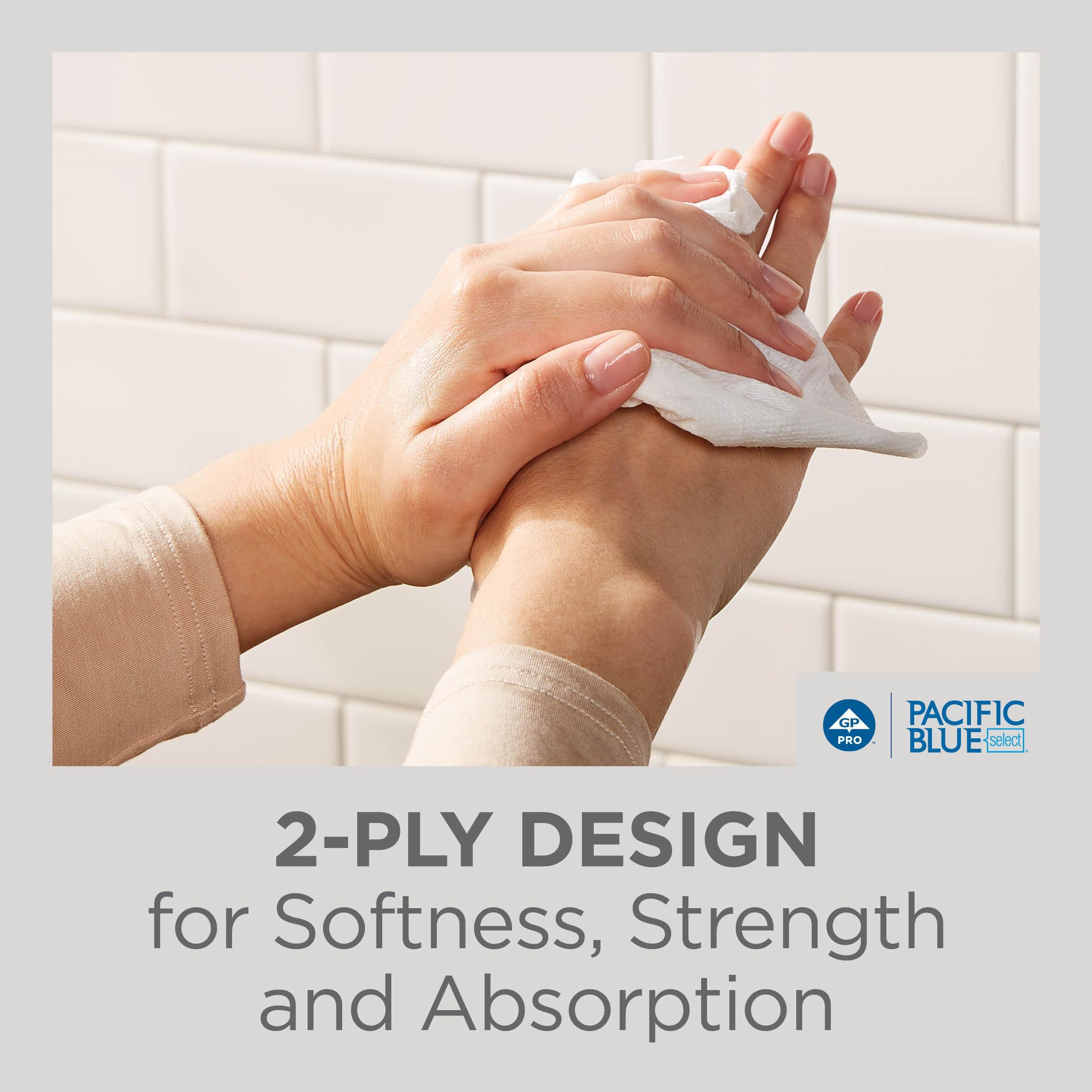 Pacific Blue Select Multifold Premium 2-Ply Paper Towels by GP PRO (Georgia-Pacific),White, 21000,125 Paper Towels Per Pack,16 Packs Per Case - Image 7