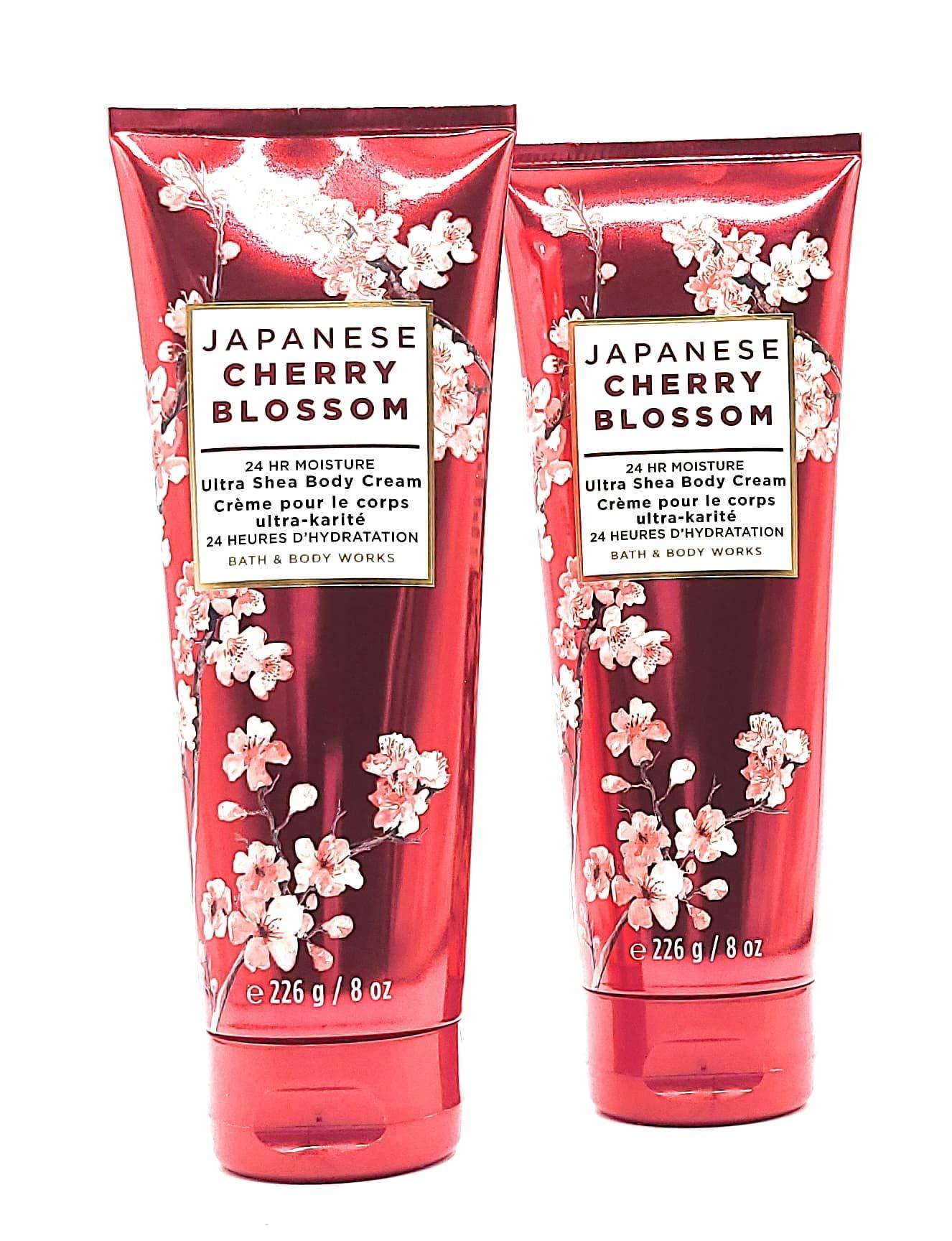 Bath and Body Works 2 Pack Japanese Cherry Blossom Ultra Shea Body Cream 8 Oz. - Image 2