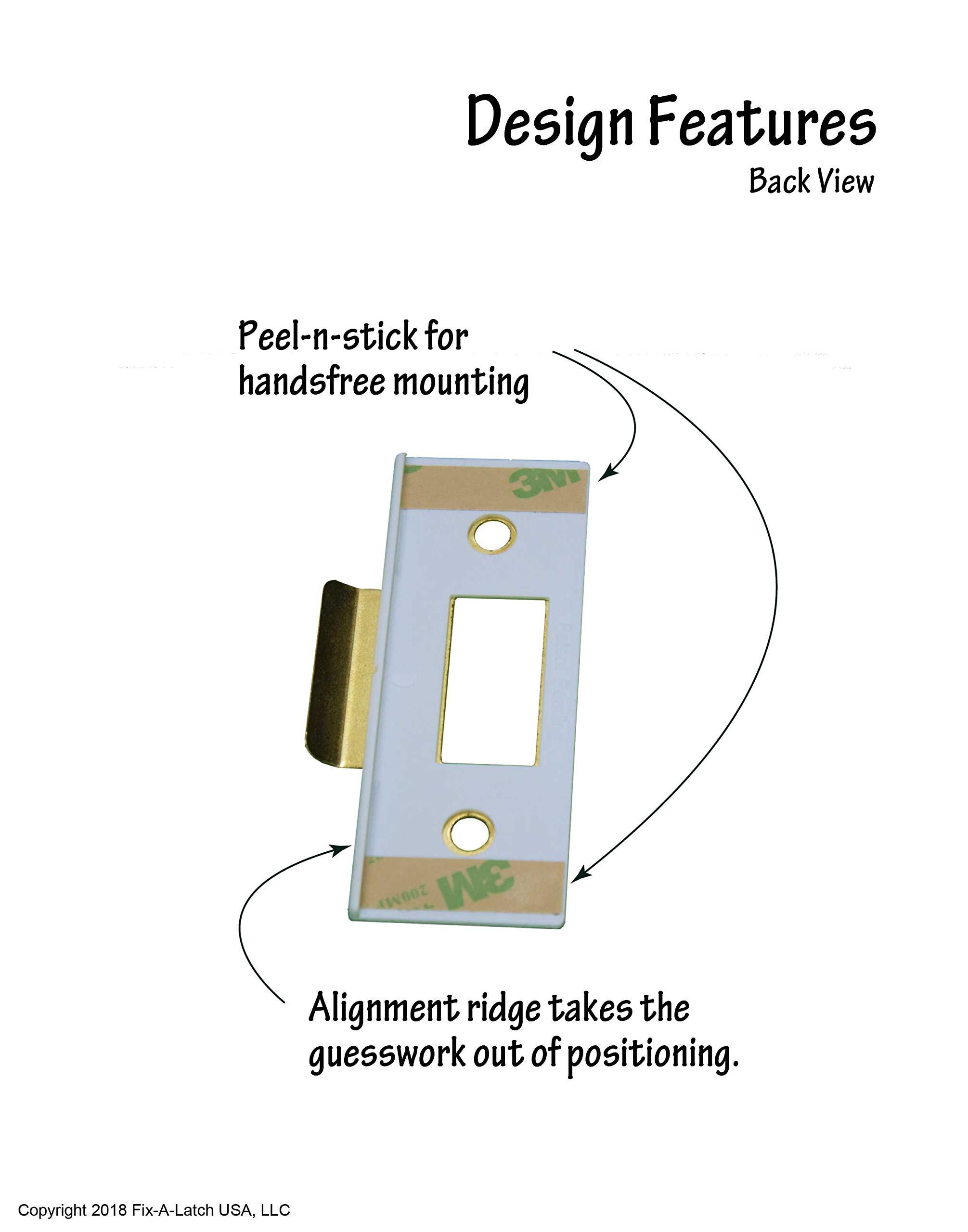 Fix-A-Latch Interior 2-Pack with Satin Nickel Finish - Image 5