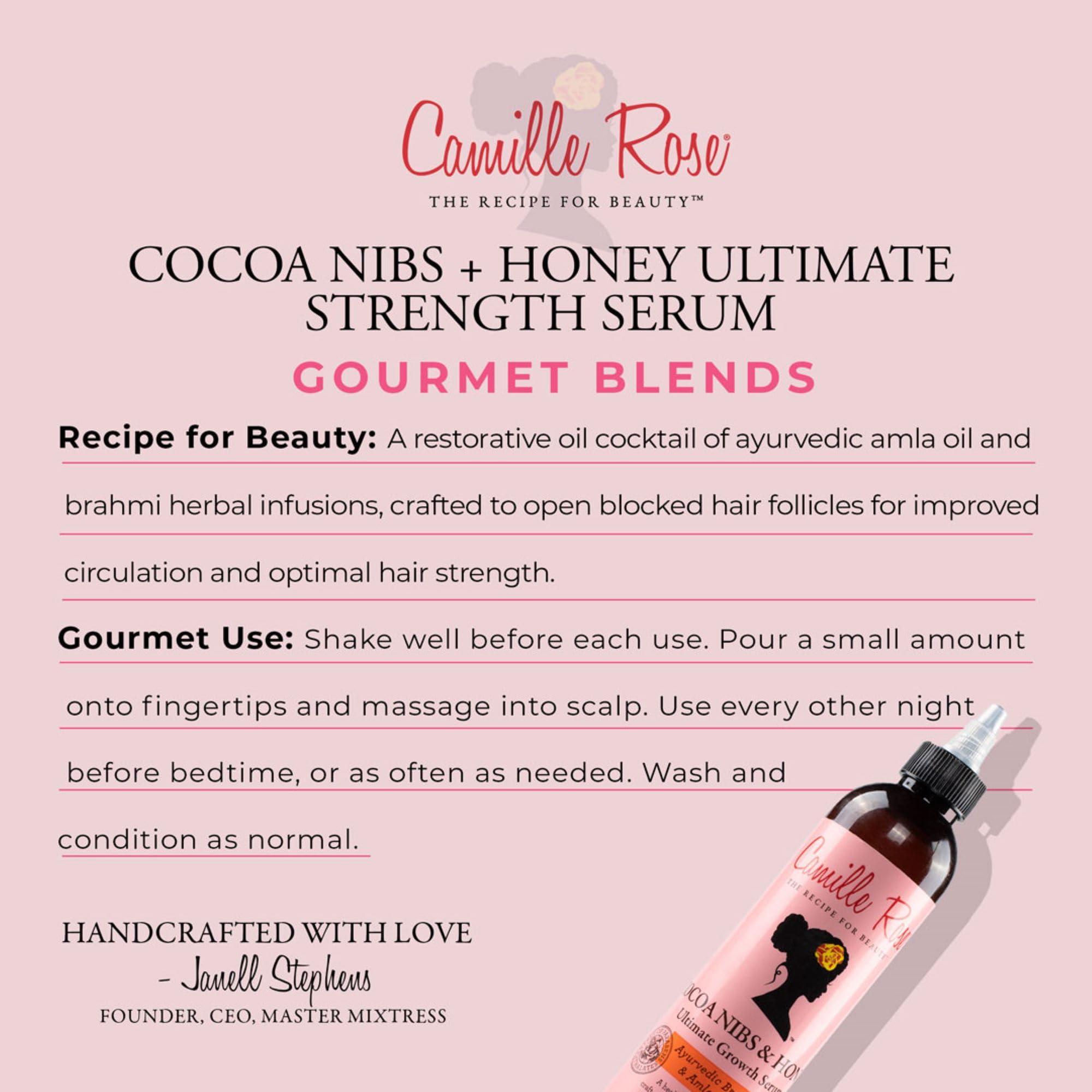 Camille Rose Cocoa Nibs & Honey Hair Growth Serum, with Amla Oil to Naturally Thicken Strengthen and Condition, for All Hair Types, 8 oz - Image 4