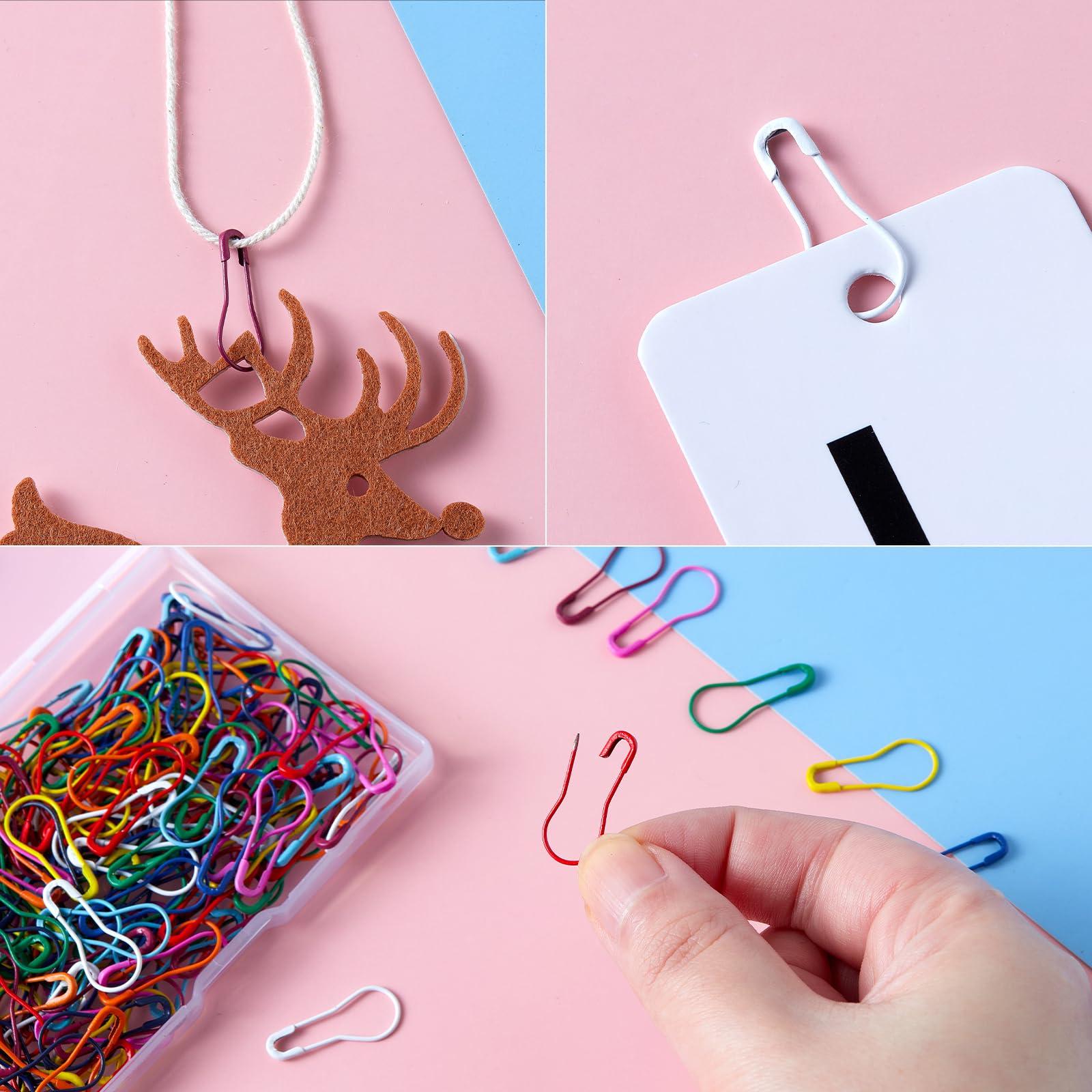 HNMZDS 200 Pieces Safety Bulb Pins,Mixed Colors Bulb Pin Gourd Safety Pin Metal Calabash Clothing Tag Pins for Knitting and DIY Project Craft Project, Home Accessories - Image 5