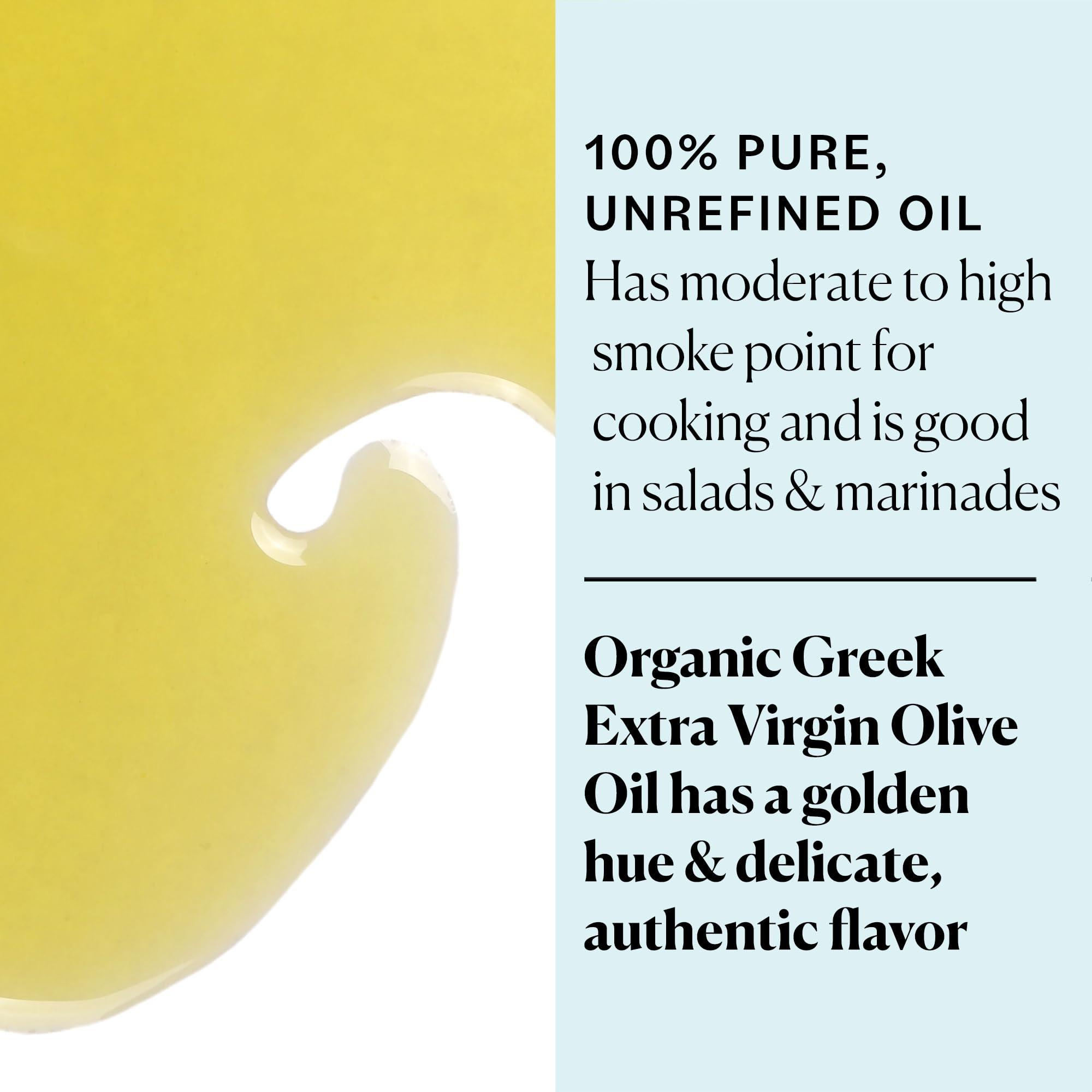 Sky Organics - Organic Extra Virgin Olive Oil, 16 fl oz - Cold Pressed & Unfiltered - Bright, Fresh, Authentic Flavor - Sourced from Farmers in Greece - 100% Pure - Kosher - Natural, Vegan, & Soy Free - Image 3