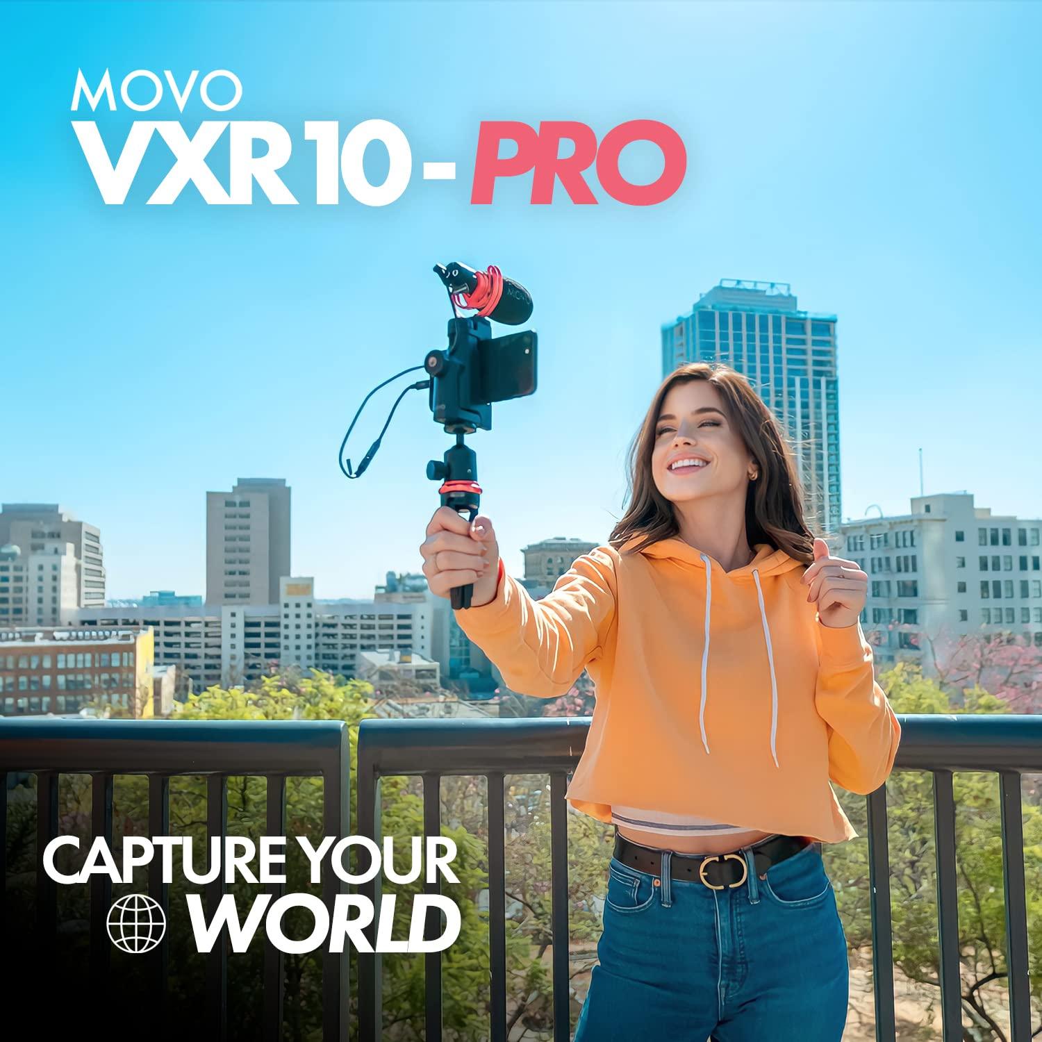 Movo VXR10-PRO External Video Microphone for Camera with Rycote Lyre Shock Mount - Compact Shotgun Mic and Accessories Compatible with Smartphones and DSLR Cameras - Battery-Free DSLR Microphone - Image 2