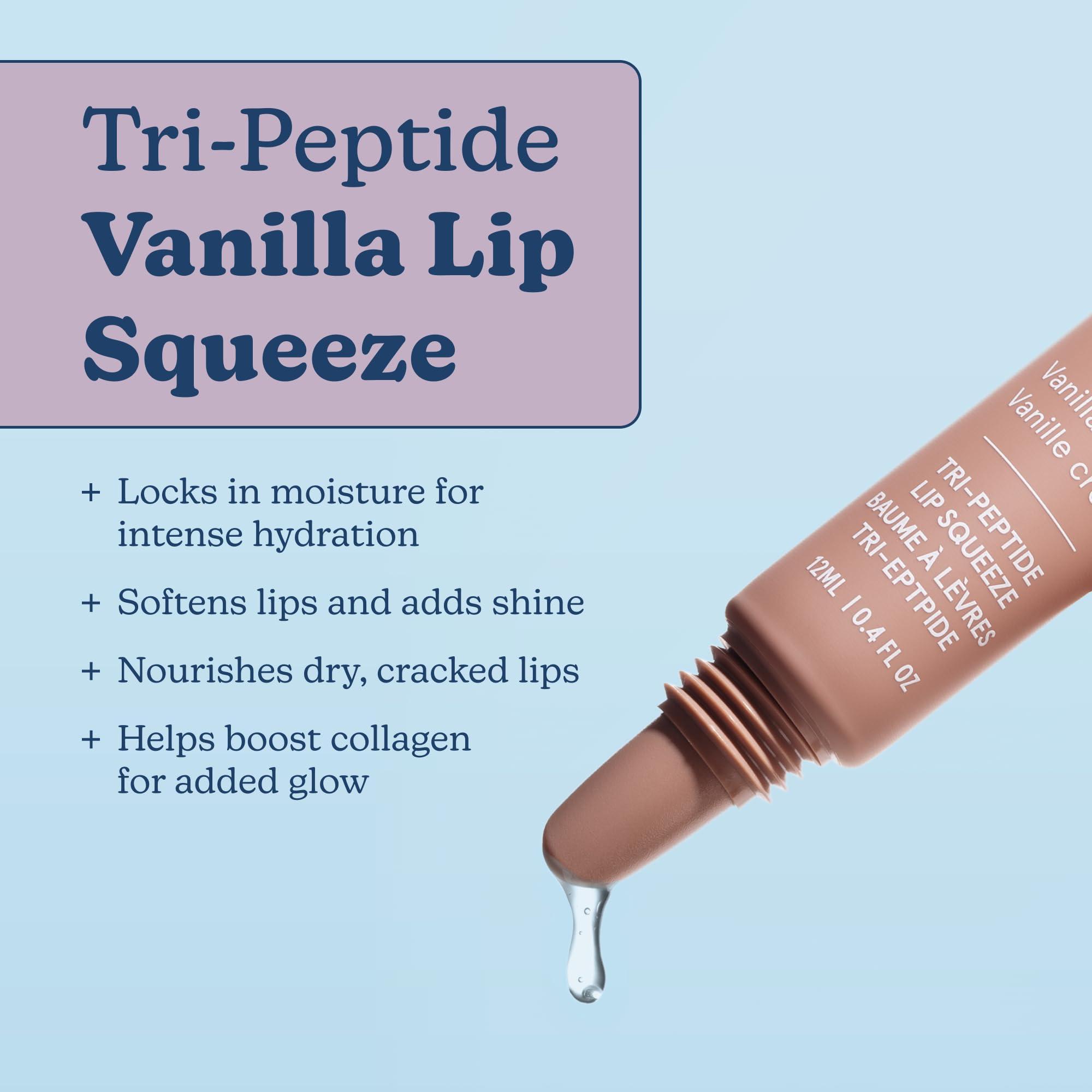 Blume Tri-Peptide Vanilla Lip Balm - Superbalm Lip Moisturizer with Shea Butter and Squalane to Deeply Hydrate & Heal Dry, Cracked Lips - Cruelty Free & Vegan Lip Plumper (0.4 Fl Oz) - Image 2