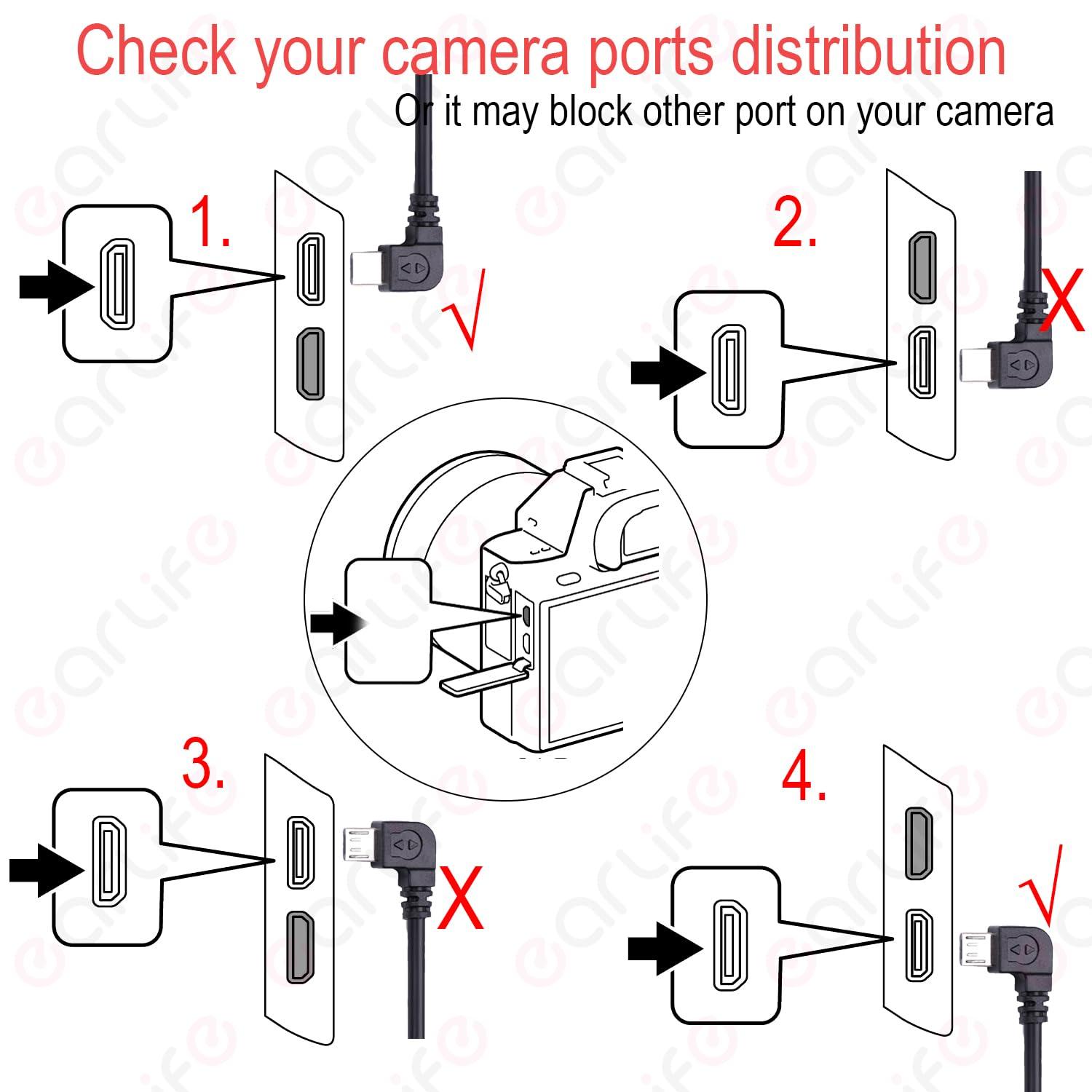 RS Multi-Camera Control Cable(USB-C to Micro), Right Angle, for DJI RS4 Pro RS4 RS3 Pro RS3 Mini RS3 RSC2 RS2 Gimbal Stabilizer, for SONY a7m2 a9 for CANON 5d4 5dsr NIKON Panasonic Fujifilm Camera - Image 5