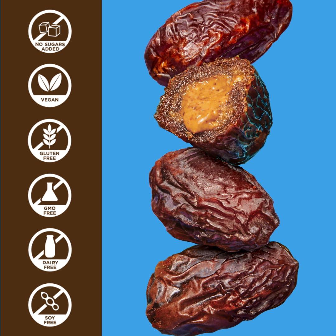 Realsy Filled Medjool Dates, Organic Dates with No Sugar Added, Gluten-Free, Vegan, All Natural Healthy Snack, Single Wrapped (40 ct) (Peanut Butter) - Image 4