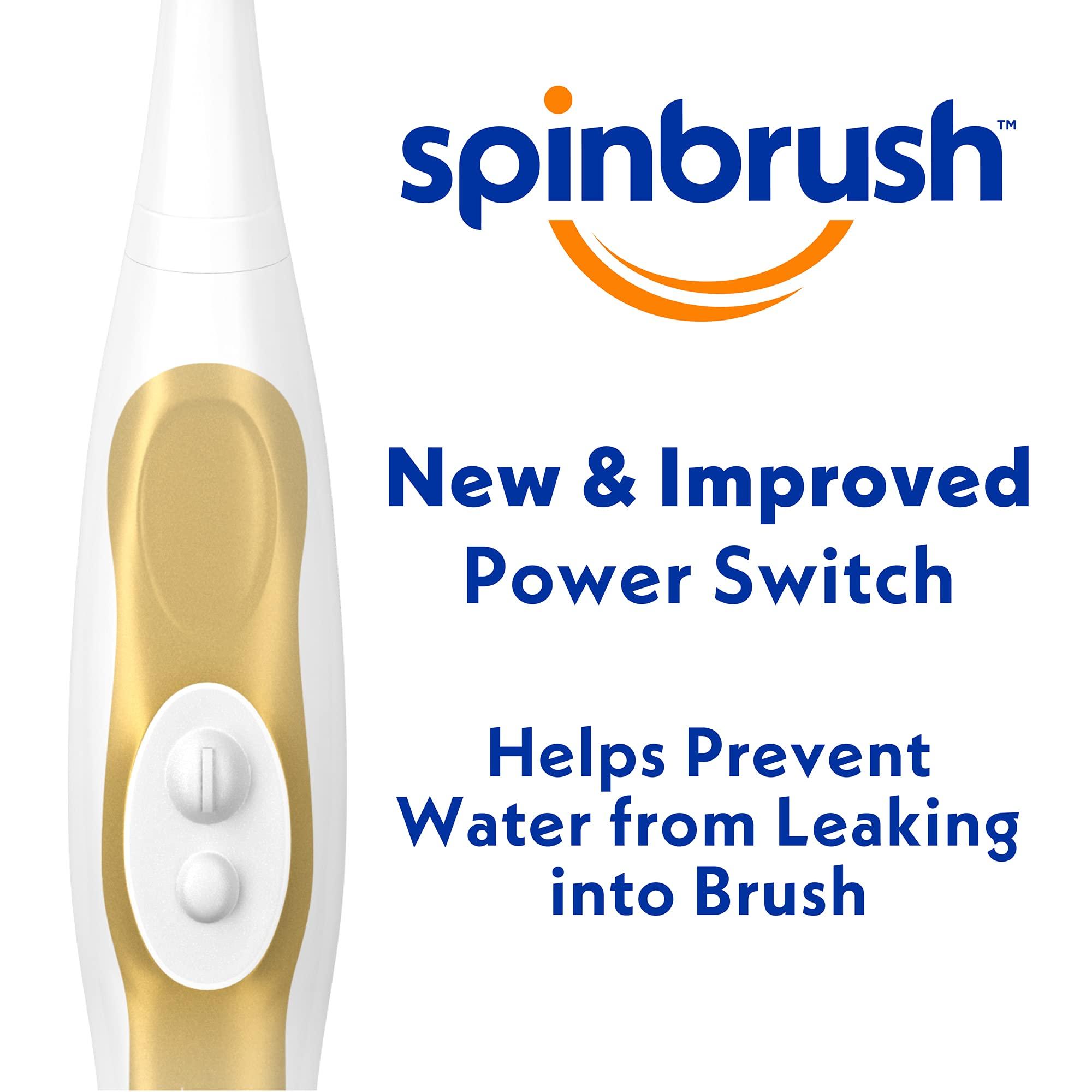Spinbrush PRO CLEAN Battery Powered Toothbrush, Soft Bristles, 1 Count, Gold or Blue Color May Vary - Image 5