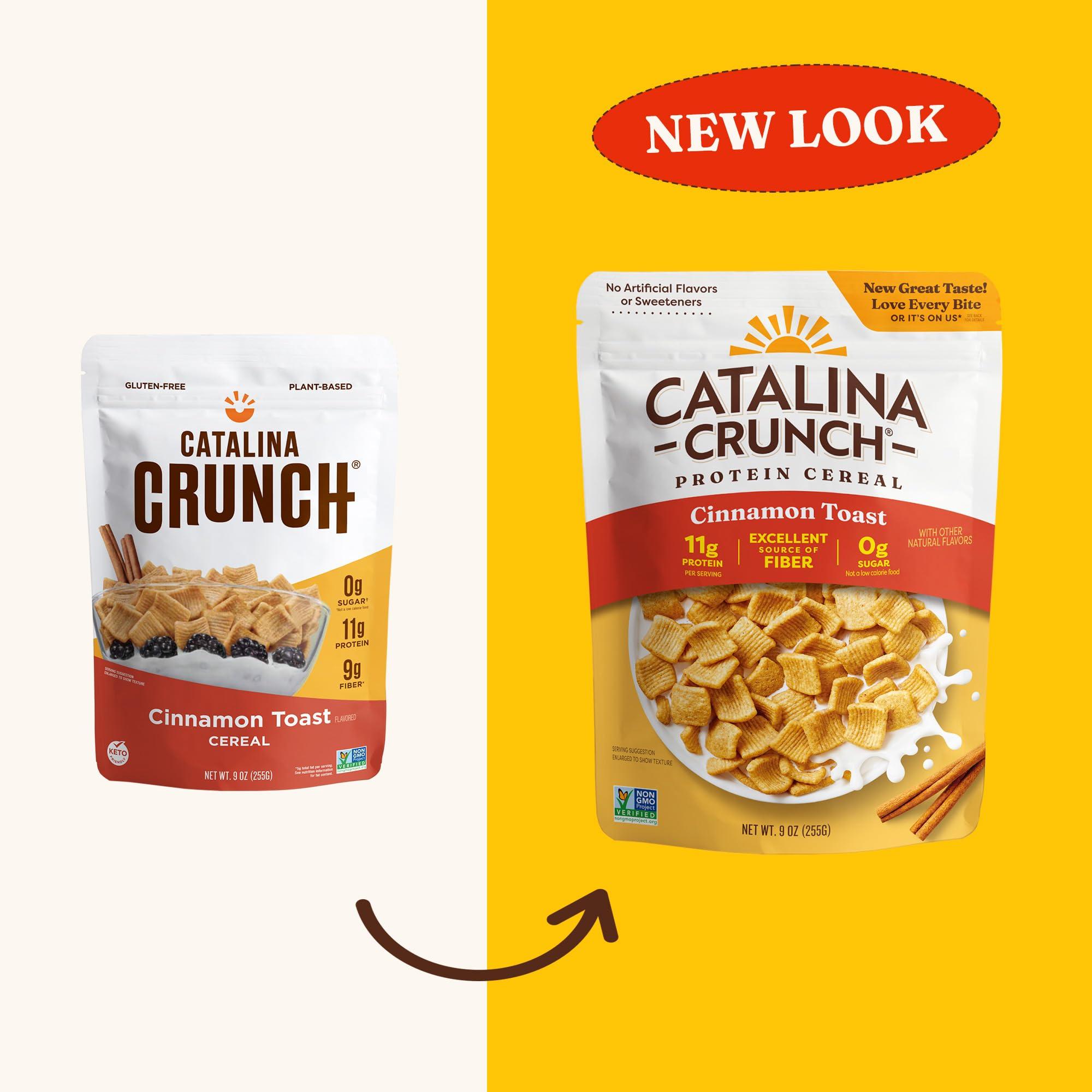 Catalina Crunch Protein Cereal - Sugar Free Breakfast Cereal with 11g of Protein - Gluten Free, Keto Friendly - Cinnamon Toast - 9 oz. Bag (Pack of 1) - Packaging May Vary - Image 7