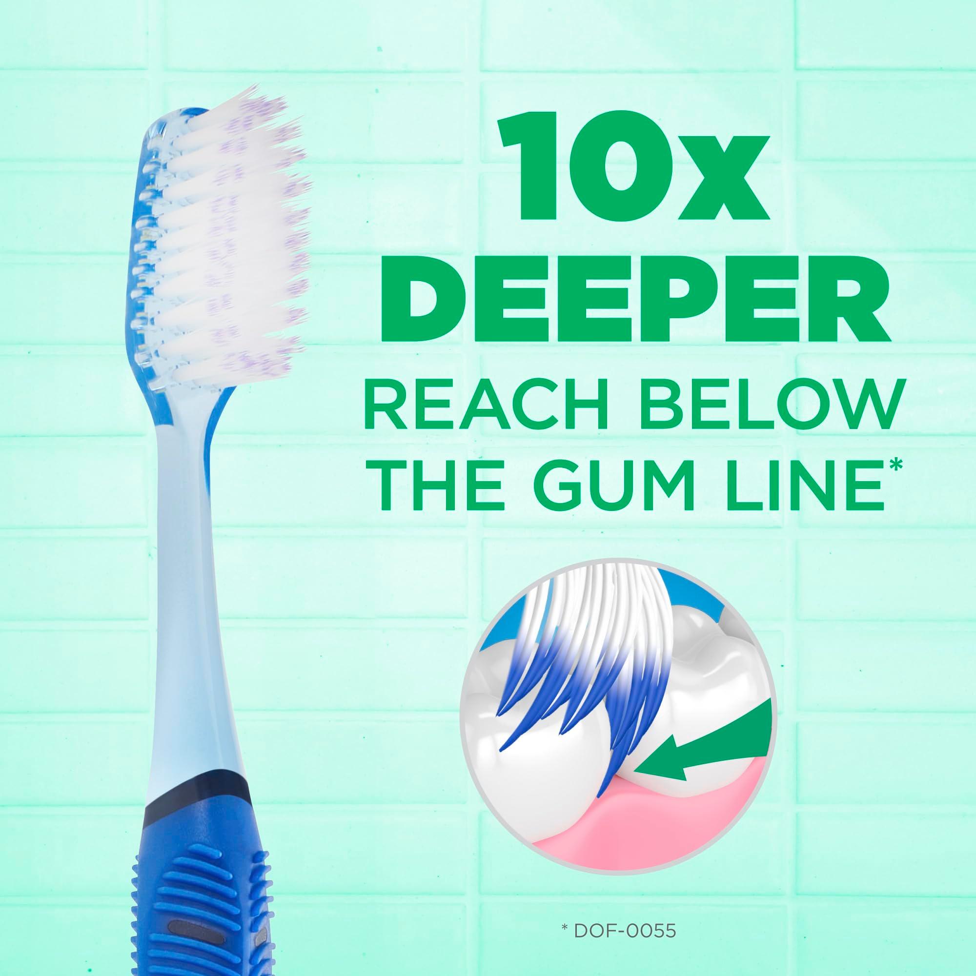 GUM Technique Deep Clean Toothbrush - Full Head - Soft Toothbrushes for Adults -Soft, Ultra Fine Tapered Bristles, Recommended by Dental Professionals, 2 Count - Image 5