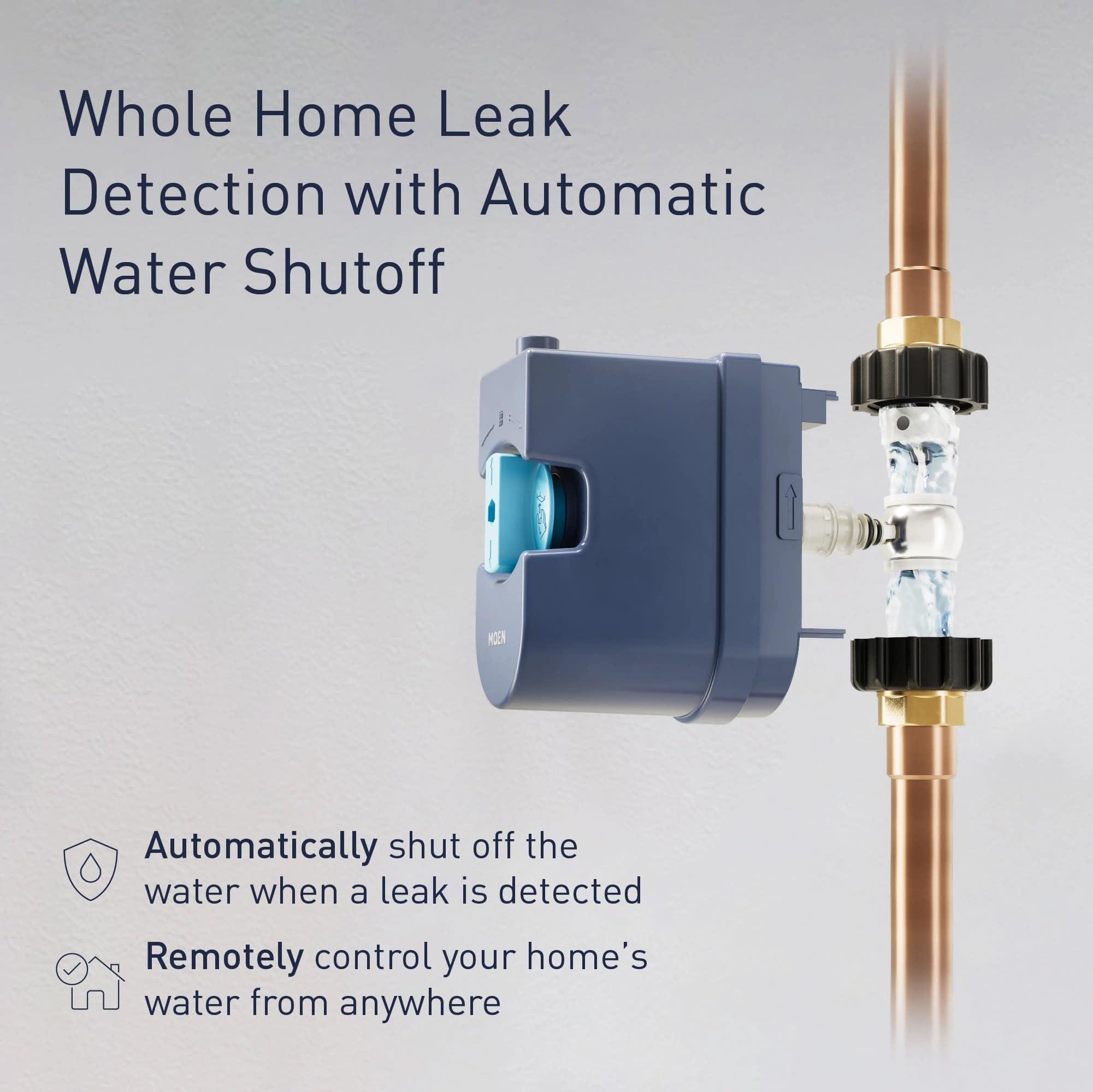 Moen Flo Smart Water Monitor and Automatic Shutoff Sensor, Wi-Fi Water Leak Detector for 3/4-Inch Diameter Pipe, 900-001 - Image 3