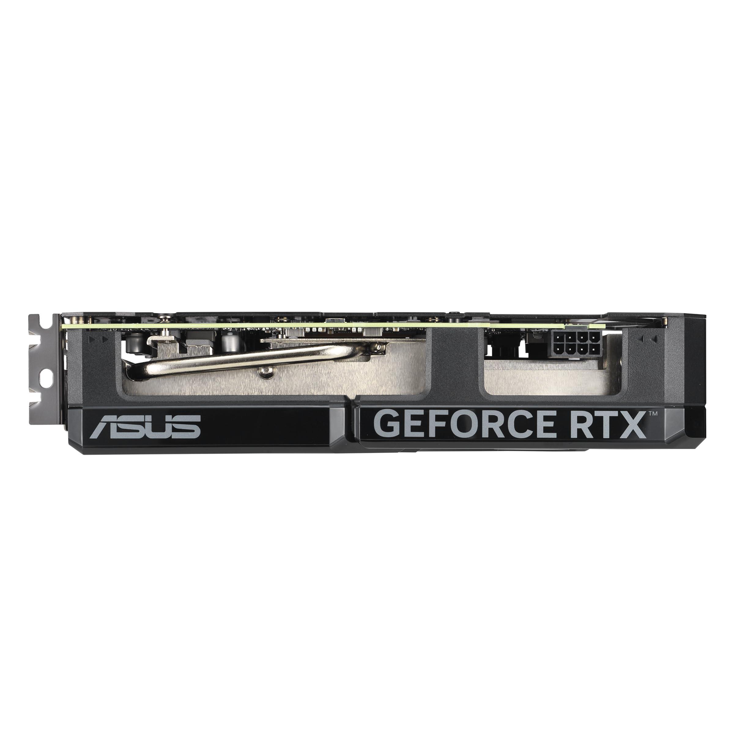 The SFF-ready ASUS Dual GeForce RTX™ 4070 EVO OC Edition 12GB GDDR6 (PCIe 4.0, 12GB GDDR6, DLSS 3, HDMI 2.1a, DisplayPort 1.4a, 2.5-slot design, Axial-tech fan design, 0dB technology) - Image 9