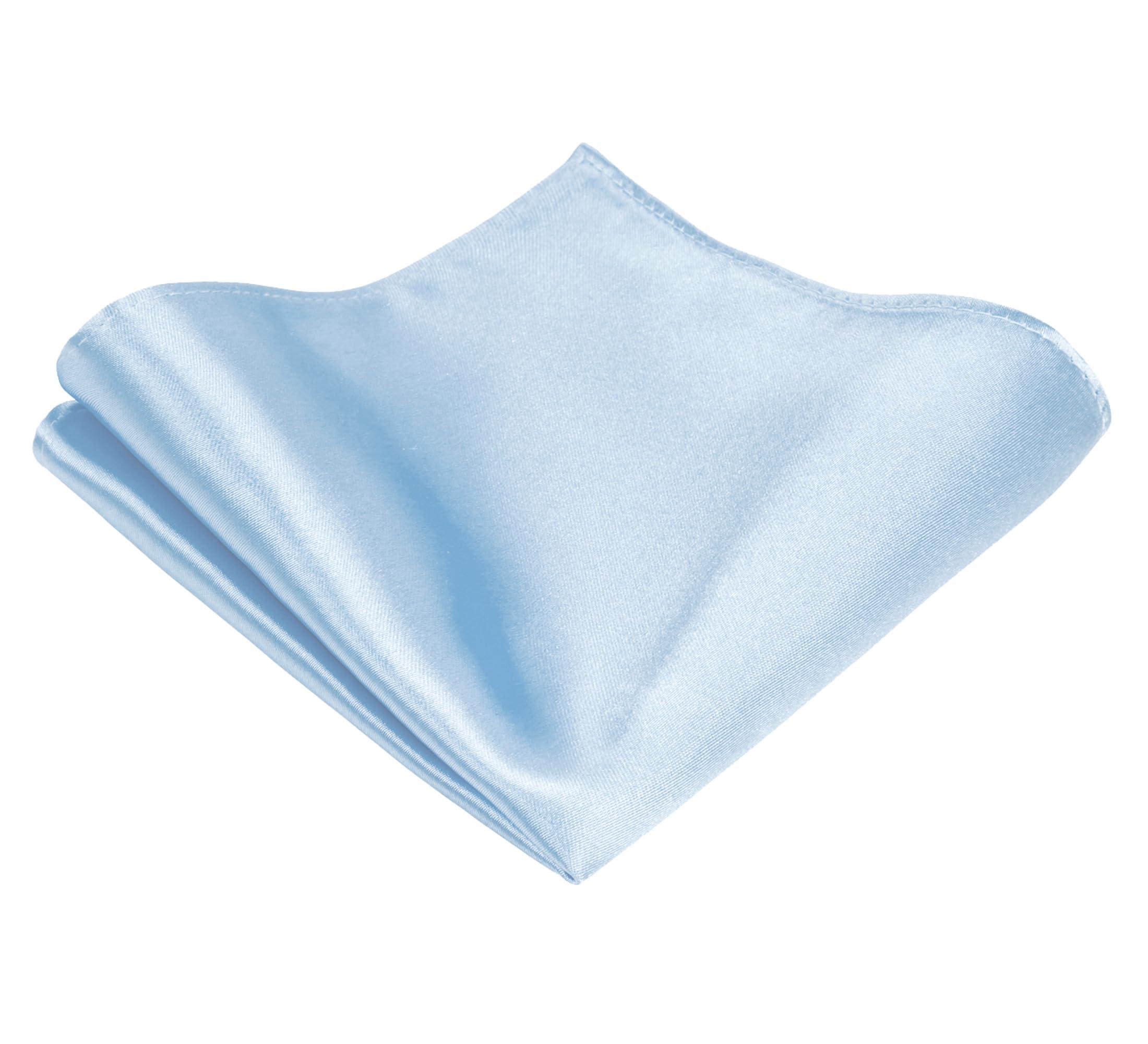 TIE G Solid Satin Woven dyed Color Formal Necktie and Pocket Square Sets in Gift Box - Image 4