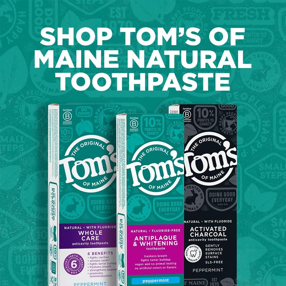 Tom's of Maine Whole Care Natural Toothpaste with Fluoride, Spearmint, 4 Ounce (Pack of 3), (Packaging May Vary) - Image 10