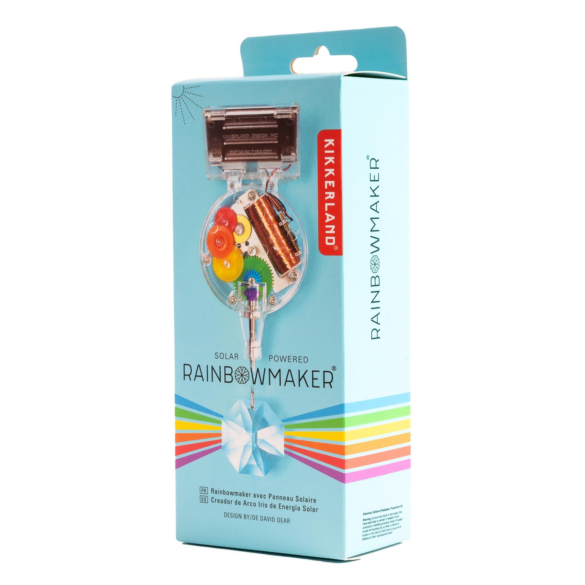 Kikkerland Solar Powered Rainbow Maker – Prism Suncatcher, Fun Home Window Decor – Unique Gift for Christmas & Birthdays – Single Crystal - Image 8