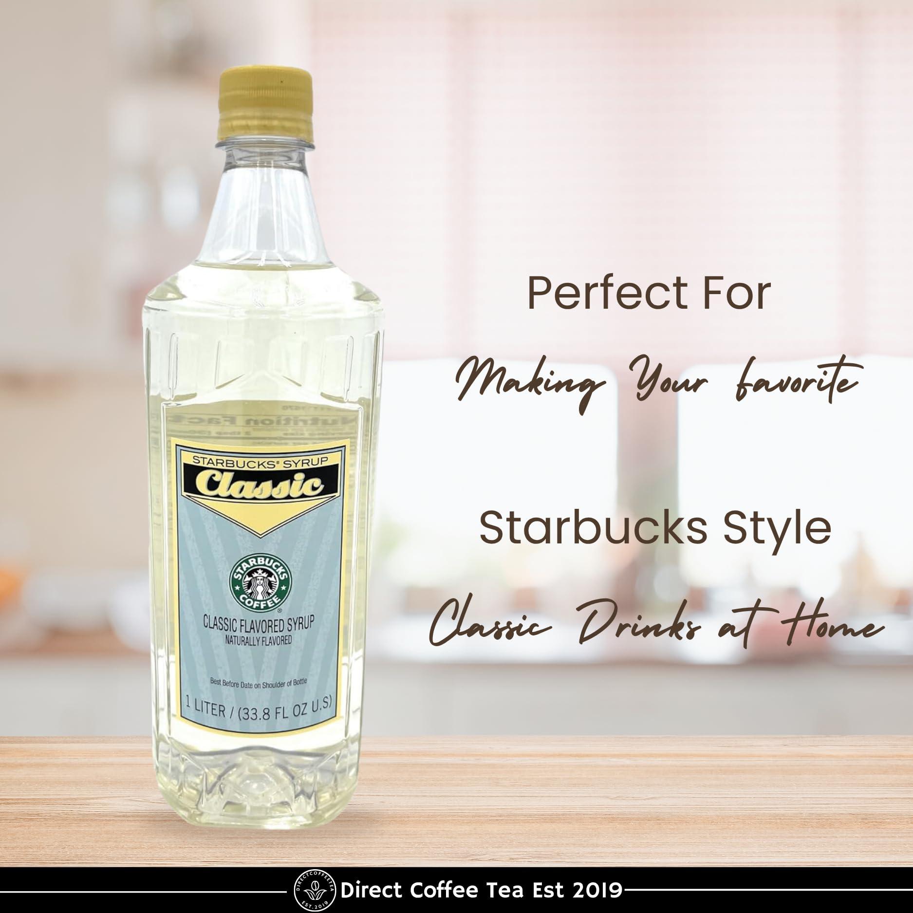 Classic Syrup Bundle – Authentic Cafe-Style Syrup Coffee, Lattes, and Desserts 1-Liter Bottle with Direct Coffee Tea Est 2019 Syrup Pump - Versatile Sweetener - Image 5