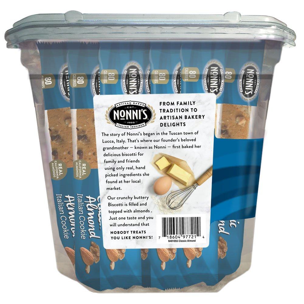 Nonni's Biscotti Value Pack, Originali Classic Almond, 25 Count, 1.1 Pound - Image 2