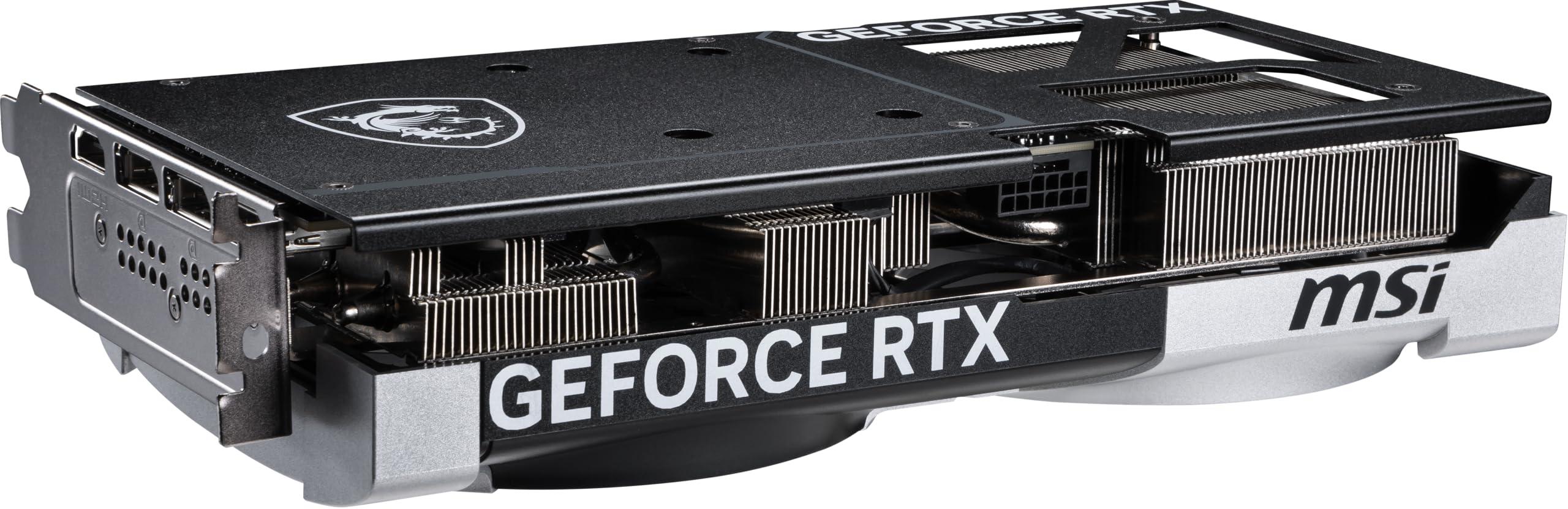 MSI Gaming RTX 5070 12G Ventus 2X OC Graphics Card (12GB GDDR7, 192-bit, Extreme Performance: 2557 MHz, DisplayPort x3 2.1a, HDMI 2.1b, NVIDIA Blackwell Architecture) - Image 4