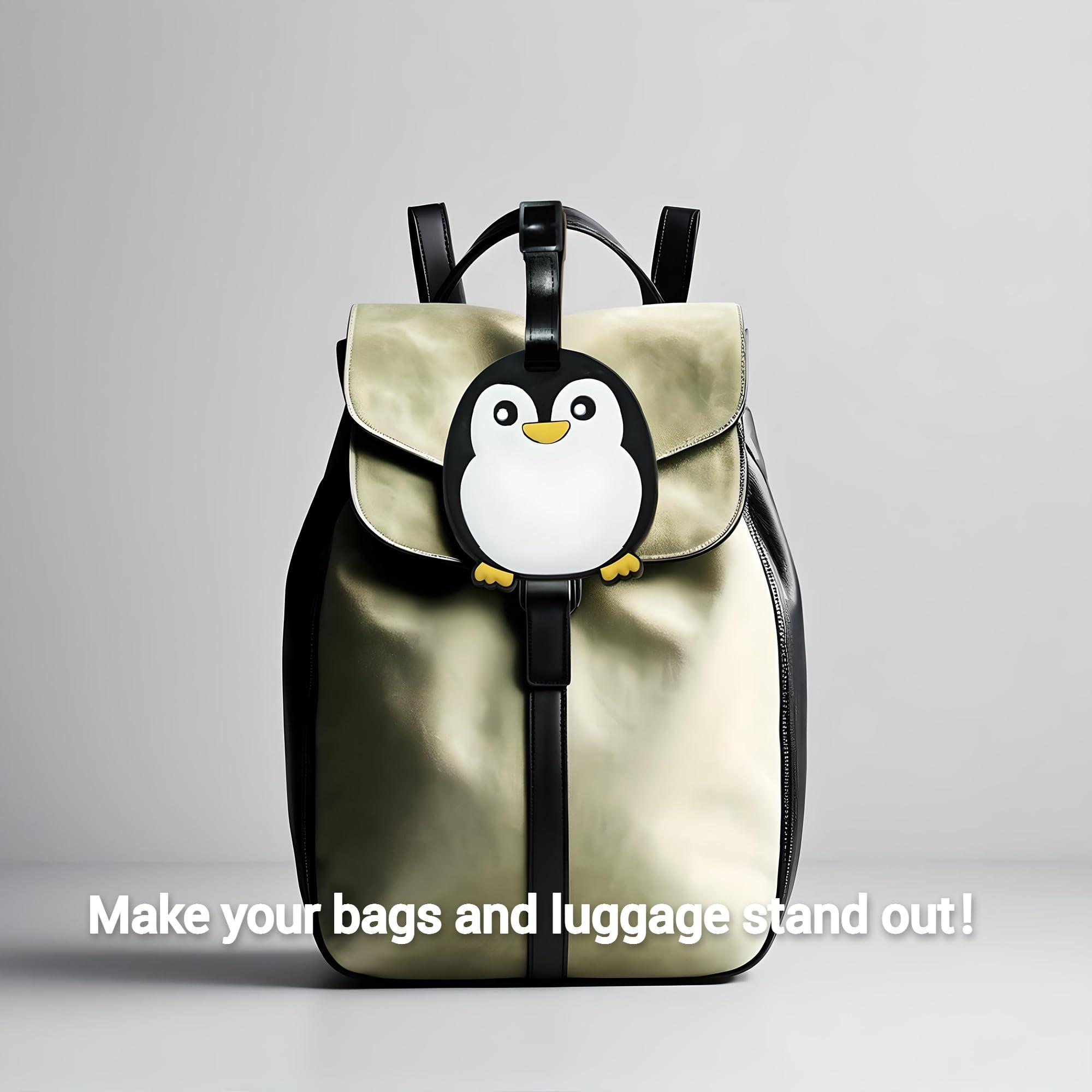 ANINIUCN Penguin-Shaped Silicone Luggage Tag – Durable ID Label for Suitcases, Travel Bags, and Backpacks – Fun Travel Accessory for Teens & Adults - Image 4