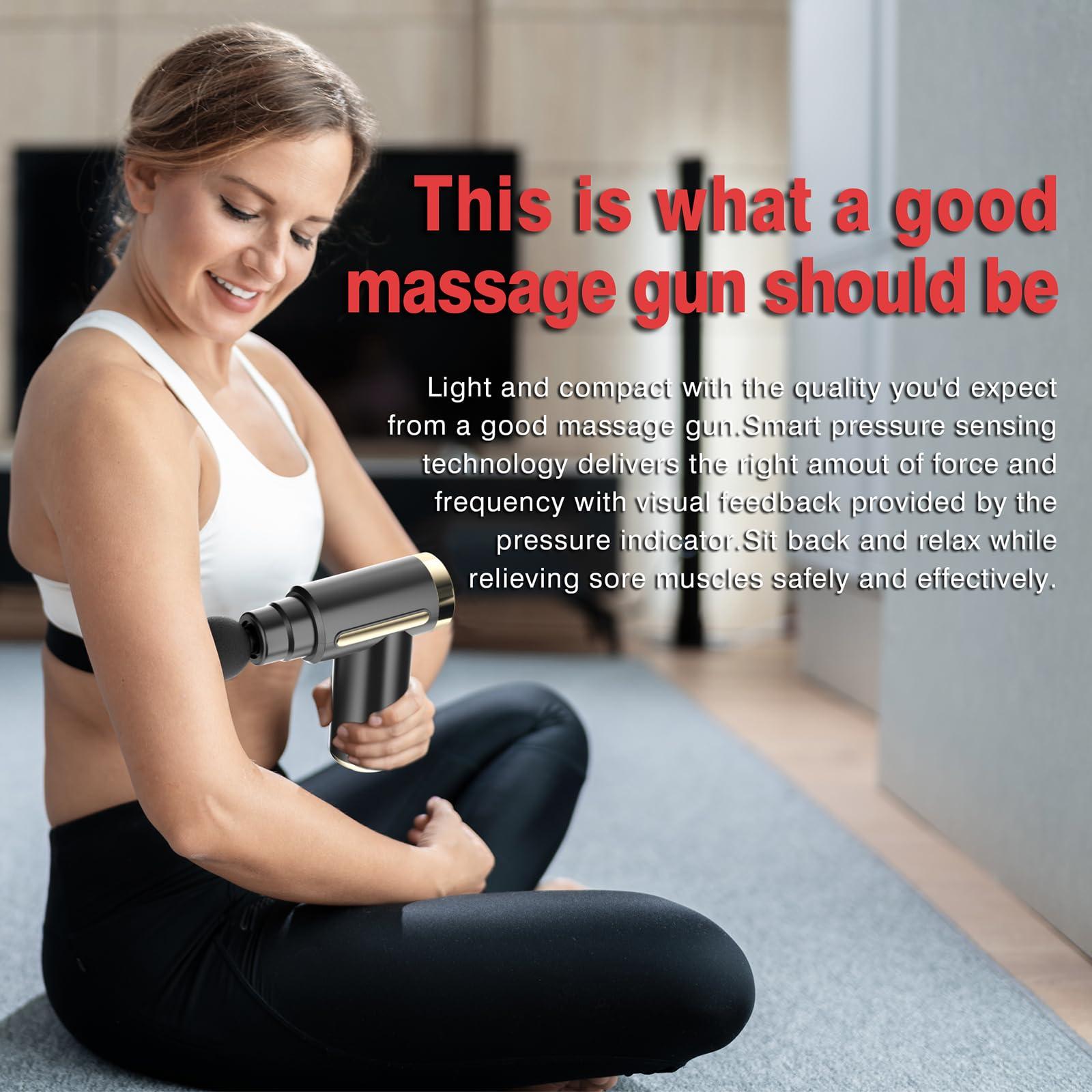 cotsoco Massage Gun Deep Tissue for Pain Relief with 4 Massage Heads & 6 Speeds, Electric Mini Handheld Body Massager for Any Pain Relief, Best Gifts for Dad and Mom - Image 6