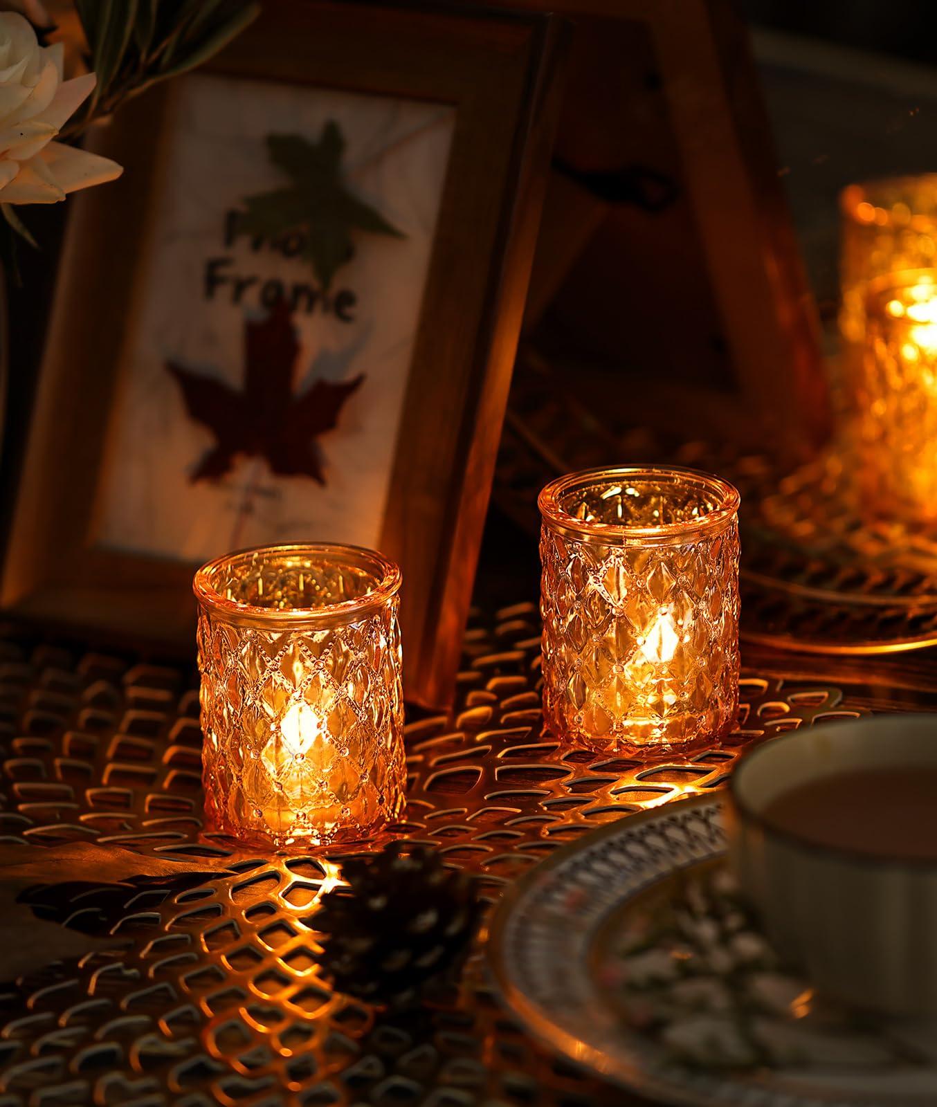 TripodBird 36pcs Gold Votive Candle Holders, Gold Tealight Candle Holder for Boho Wedding-Glass Candle Holders for Table Centerpiece Decorations,Living Room & Home Parties Decor - Image 6