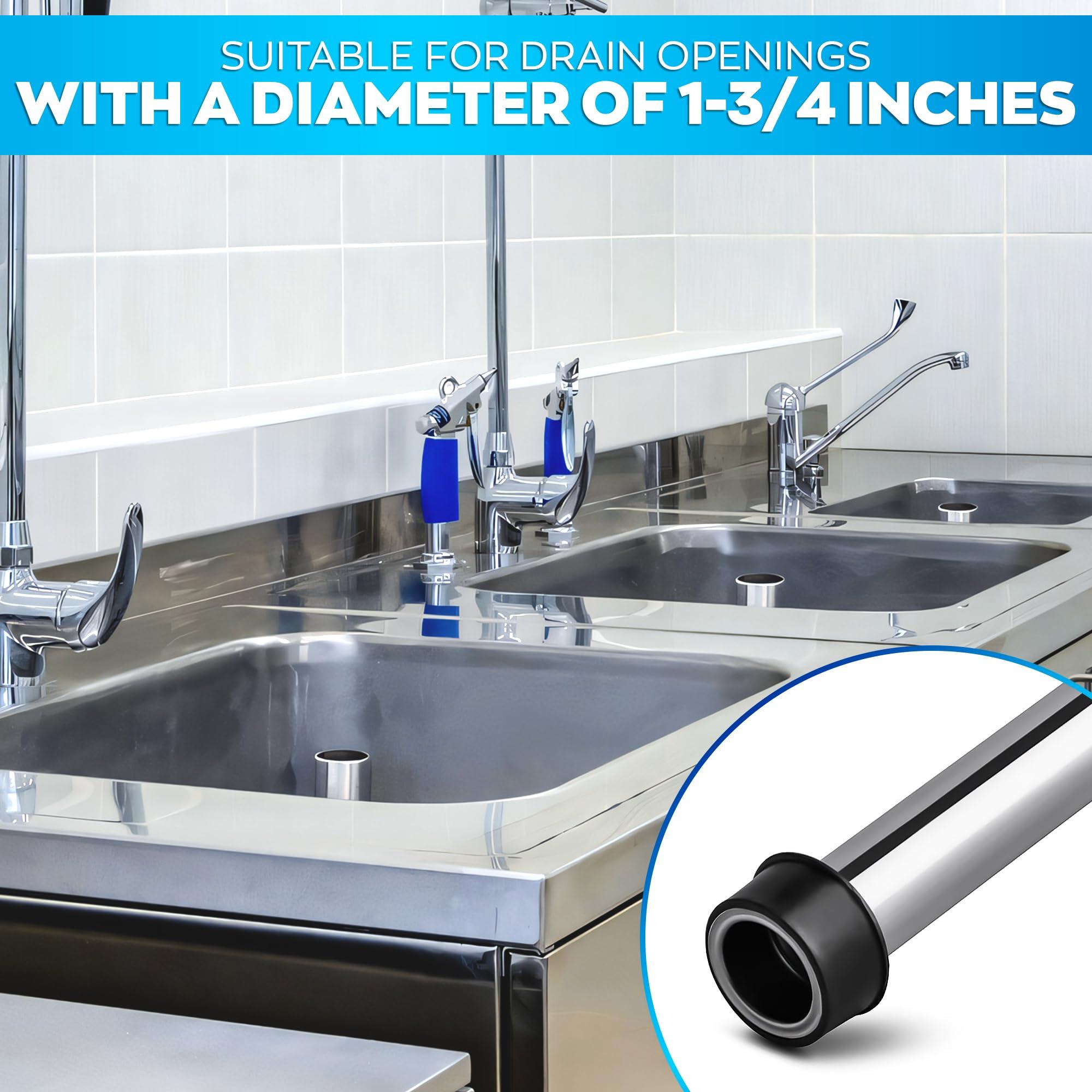 Set of 3 Bar Sink Stopper - 7.48 x 1.75" (LxD) Bar Drain Stopper Pipe for Standard Sinks, Lightweight and Simple to Use, Rust Resistant - Good for Bar and Kitchen, Suitable for Home and Commercial Use - Image 9