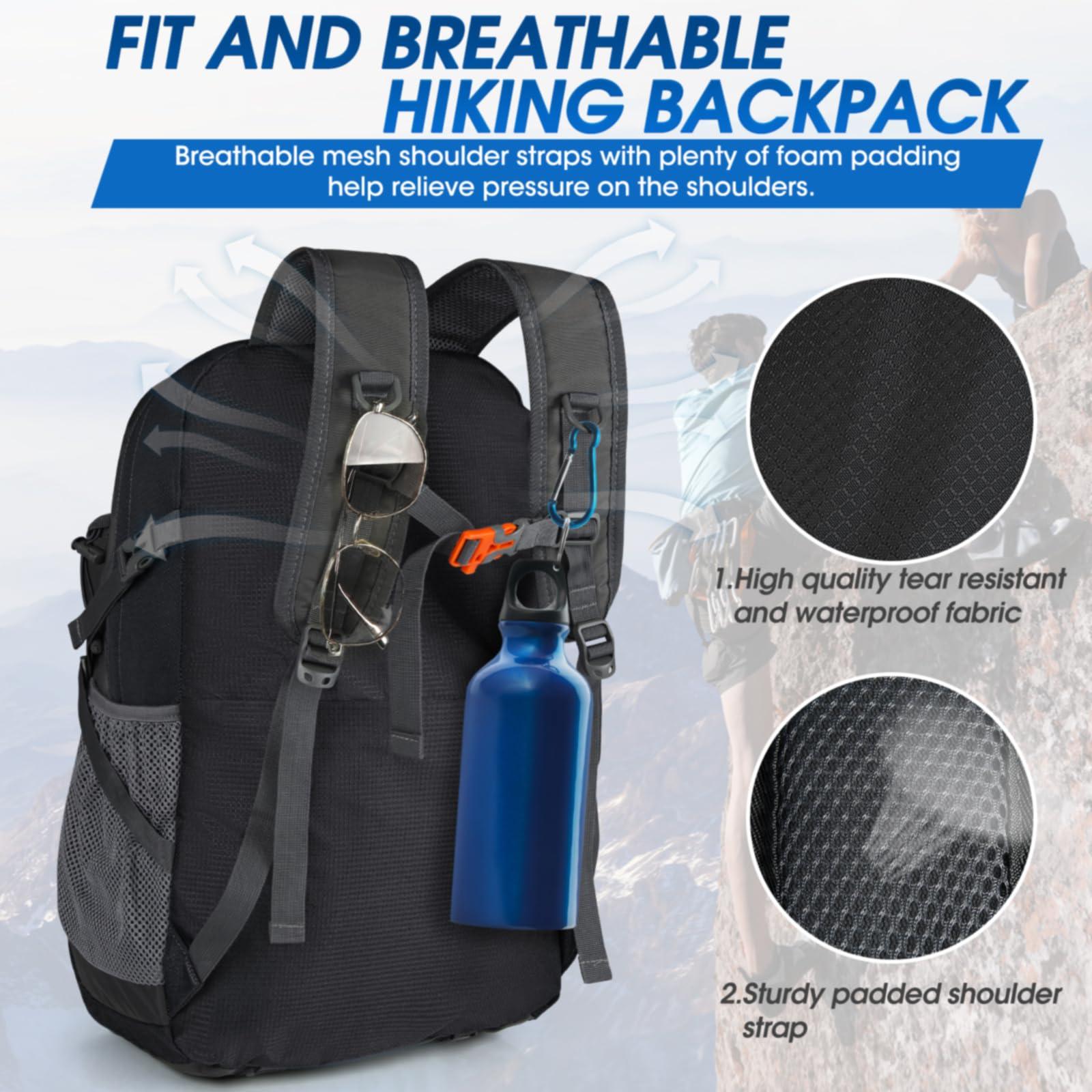 IGOLUMON Hiking Backpack 40L Packable Lightweight Camping Backpack Men Women Waterproof Hiking Daypack Outdoor Travel Daypack - Image 3