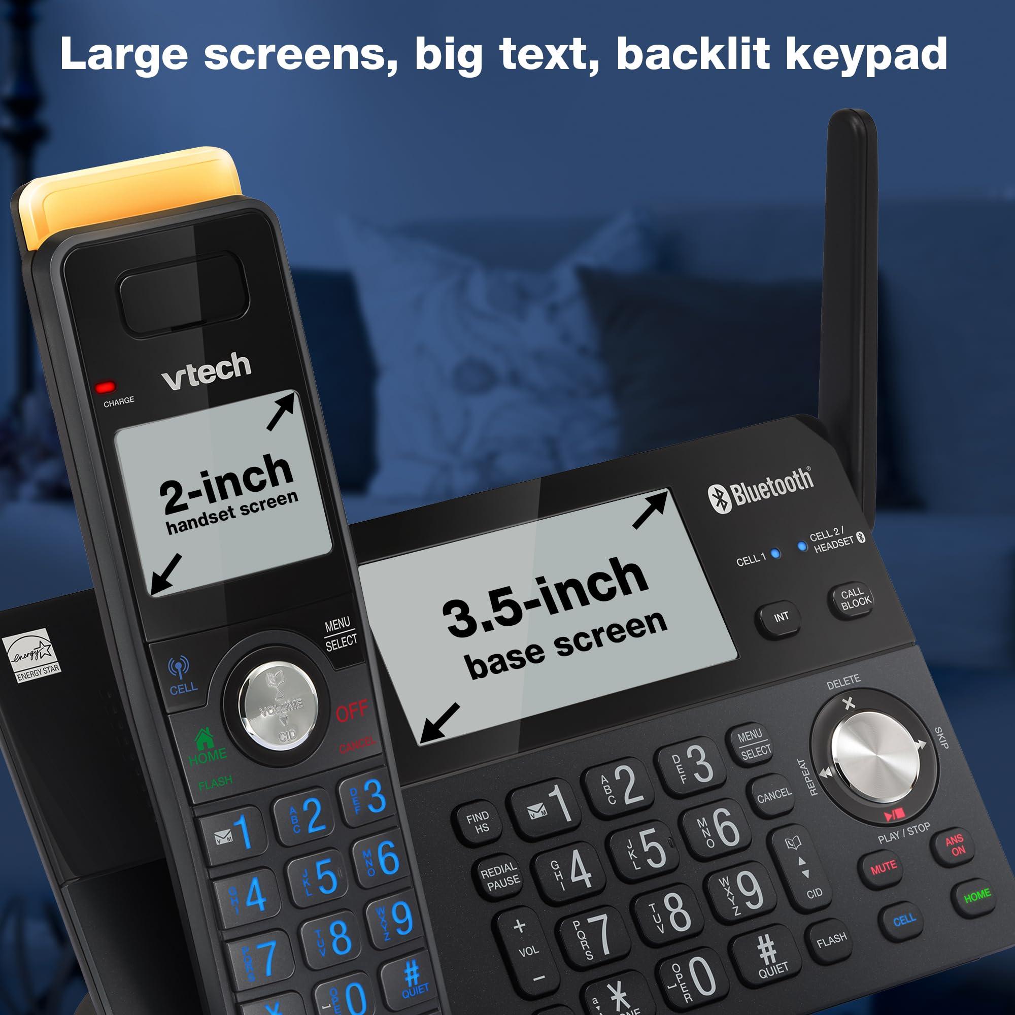 VTech IS8128-51 Super Long Range 5-Handset DECT 6.0 Cordless Phone for Home with Answering Machine, 2300 ft Range, Call Blocking, Bluetooth Connect to Cell, Intercom - Image 6