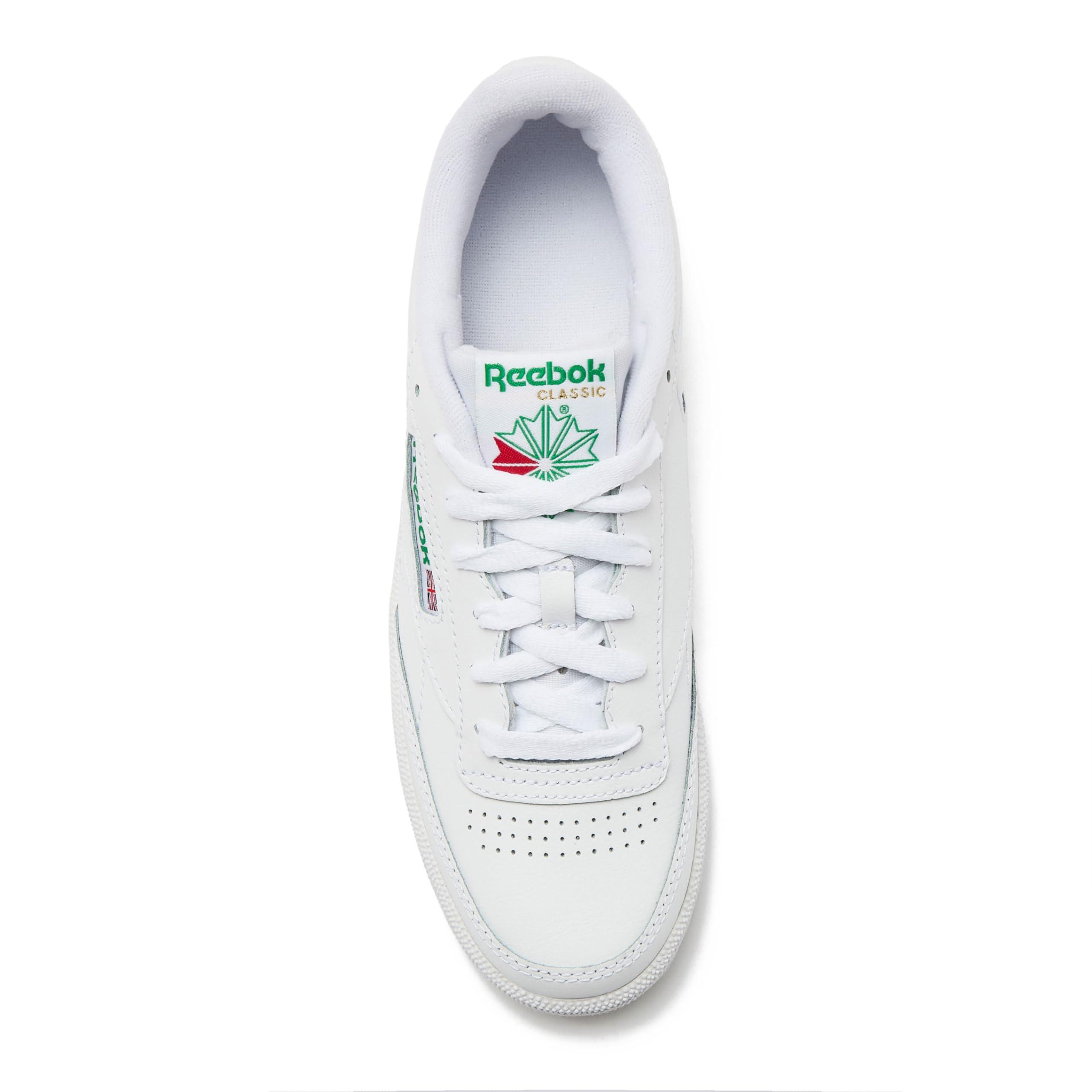 Reebok Men's Club C 85 Tennis Shoes, Casual Fashion White Sneakers - Image 5