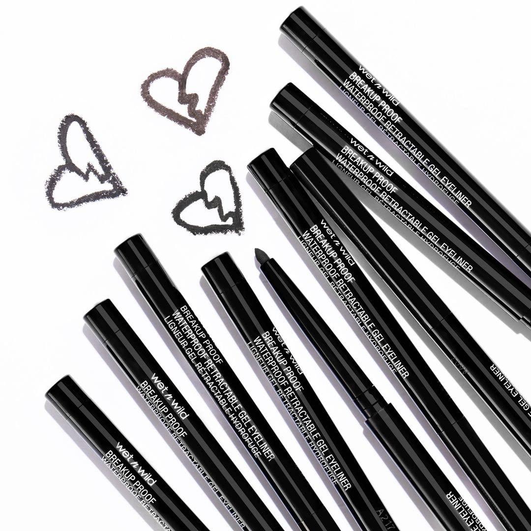 wet n wild Mega Last Breakup Proof Retractable Eyeliner - Waterproof 16-Hour Long-Lasting Wear, Cruelty-Free & Vegan - Blackest Black - Image 14